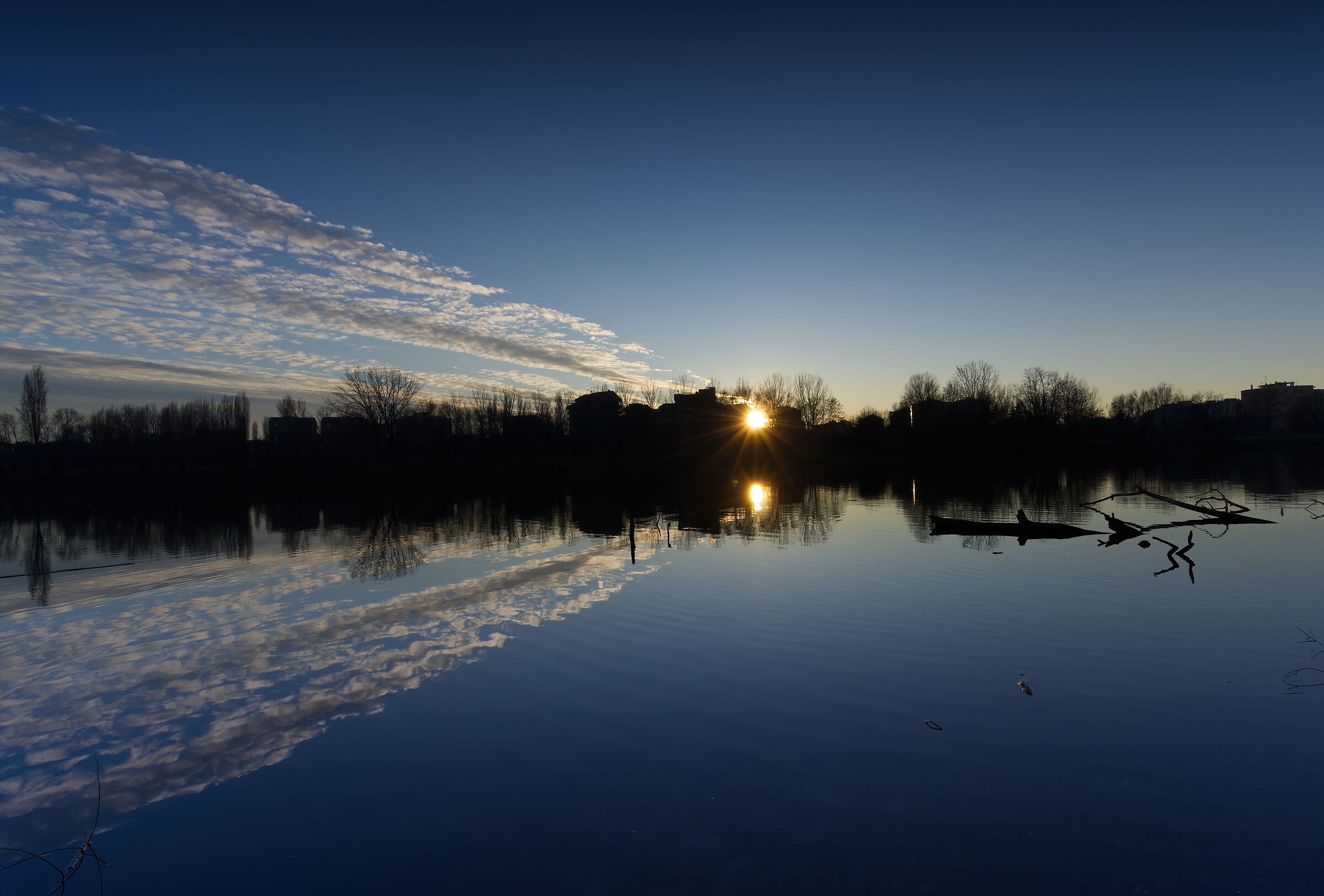 The triangle comes from the sun