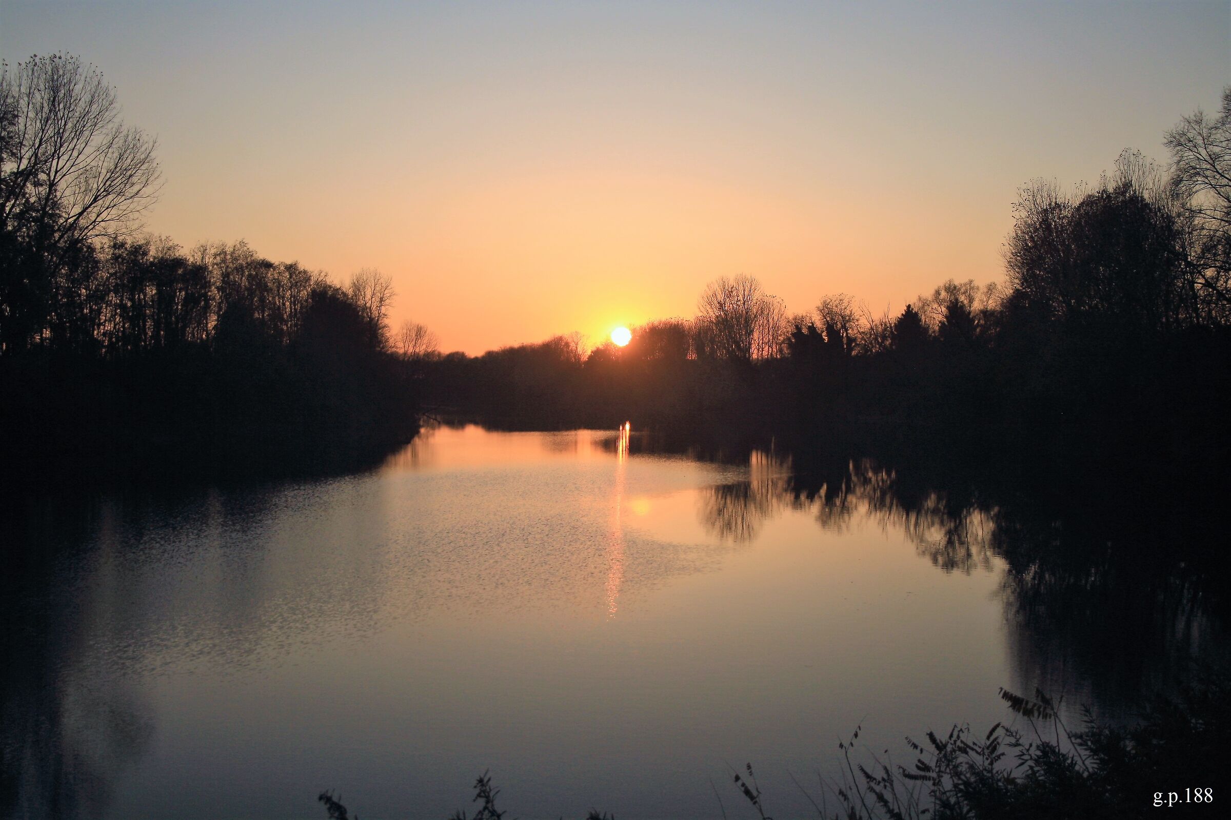 Tramonto sul Tagliamento