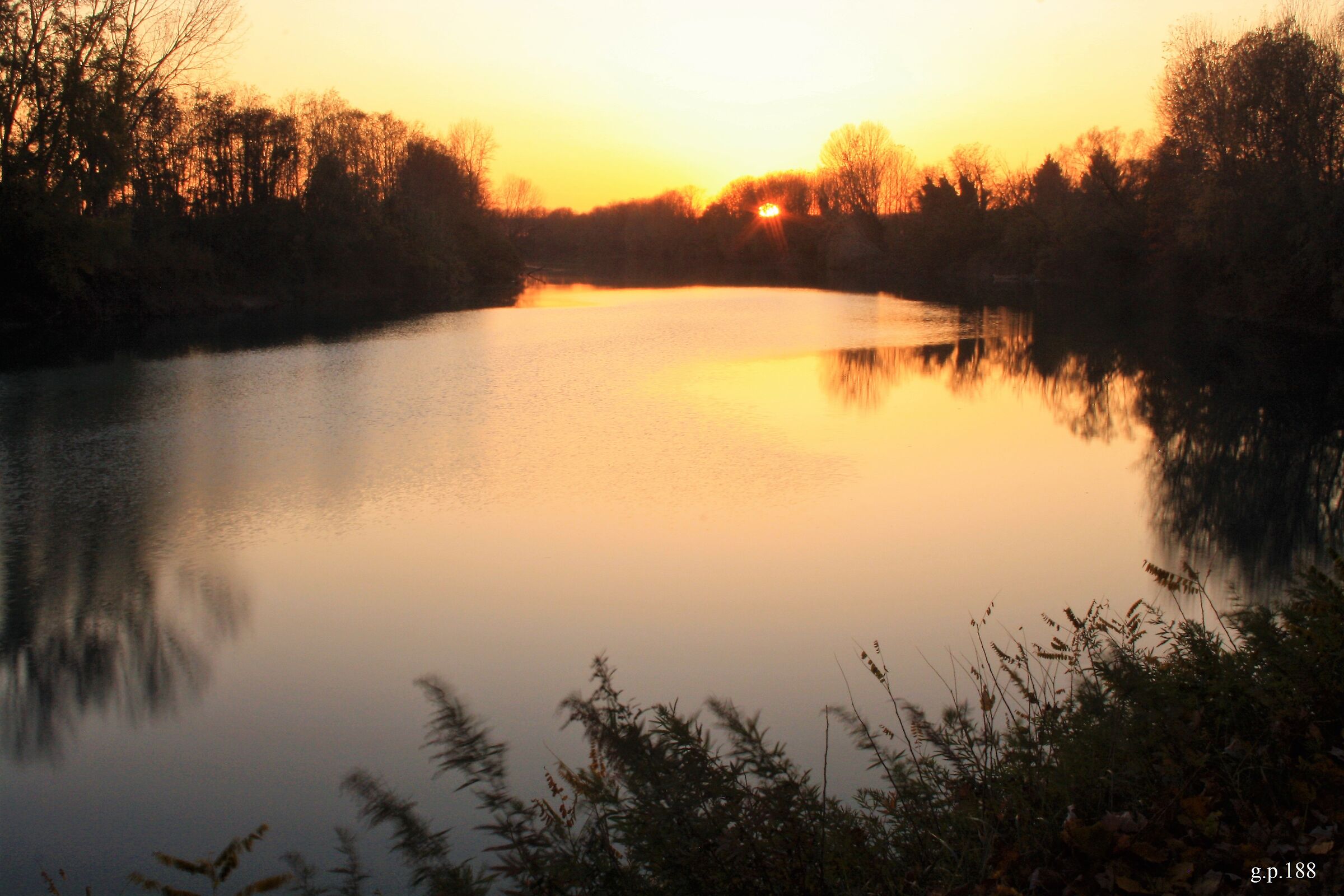Tramonto sul Tagliamento