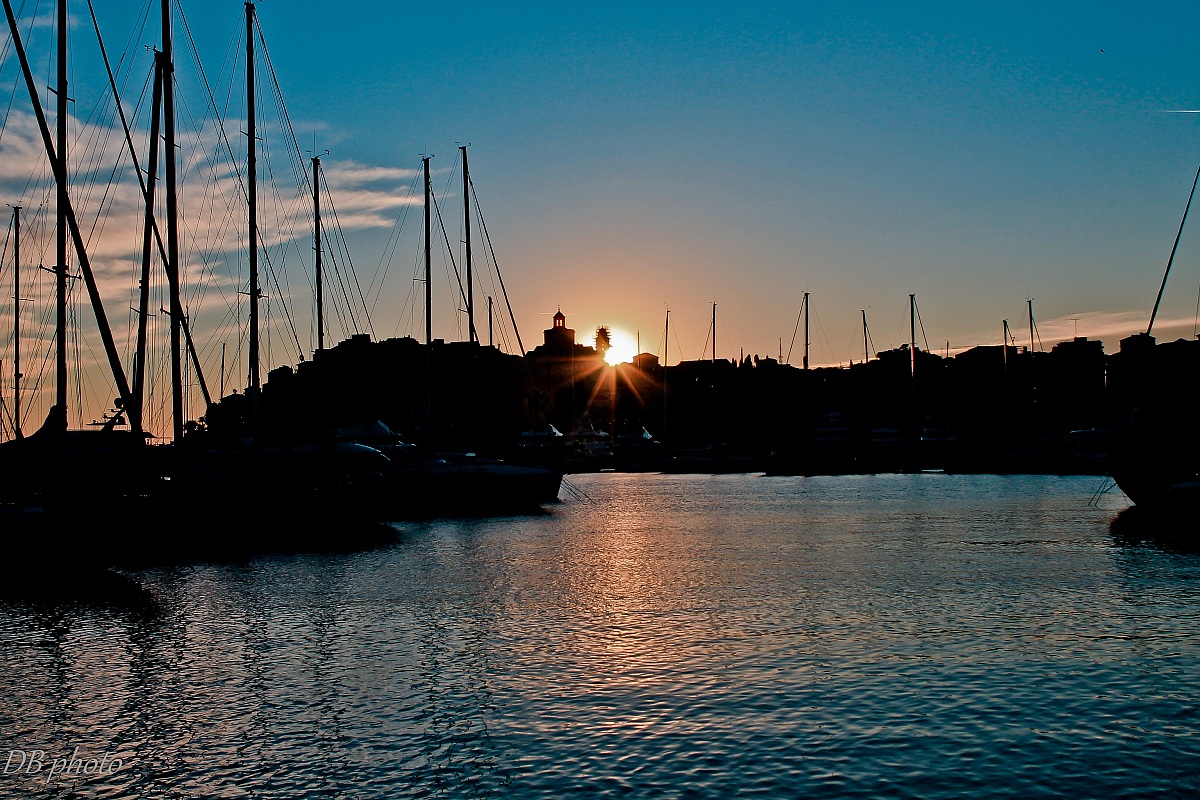 Sunset from the port