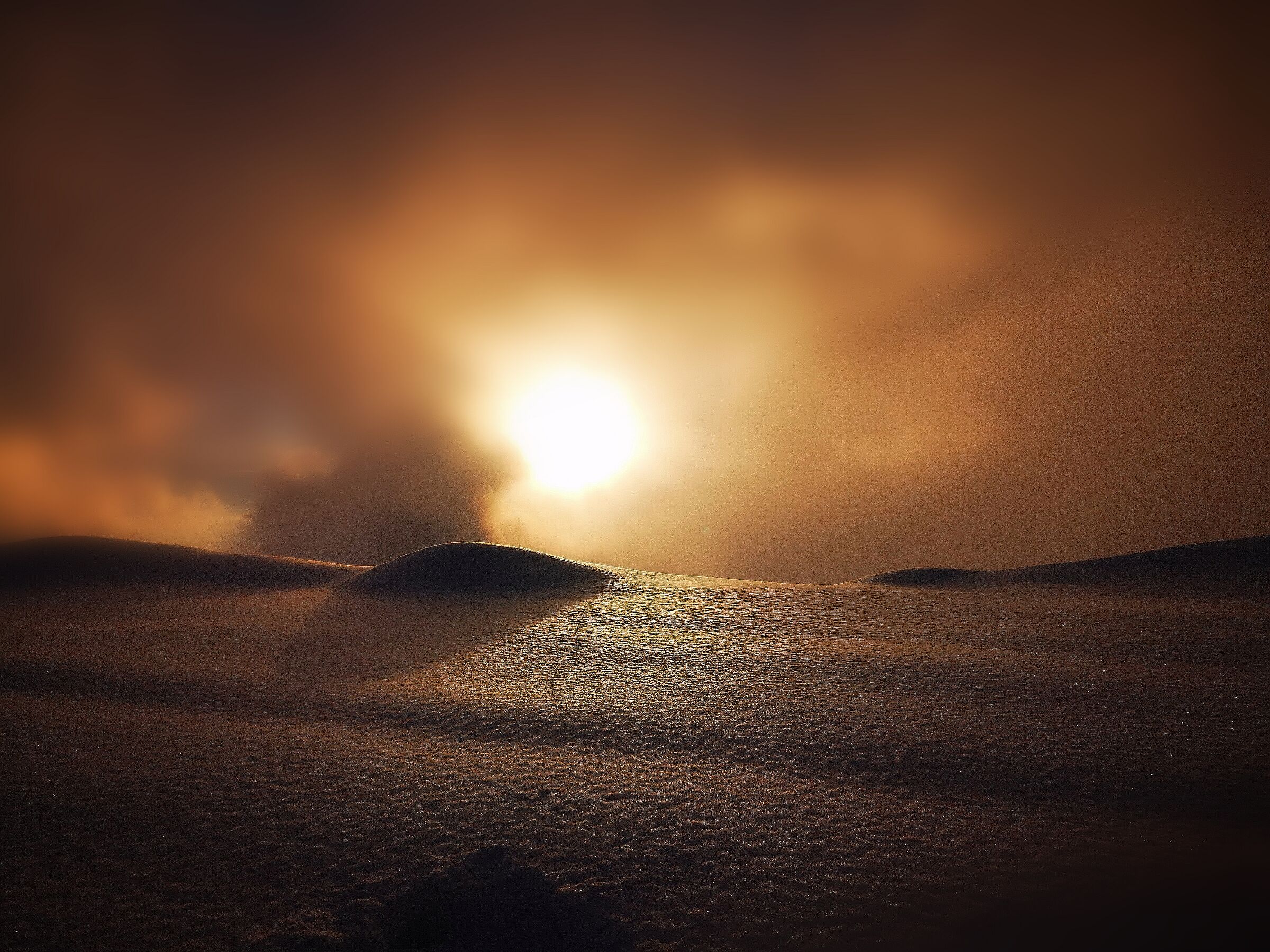 Sunset of Fog
