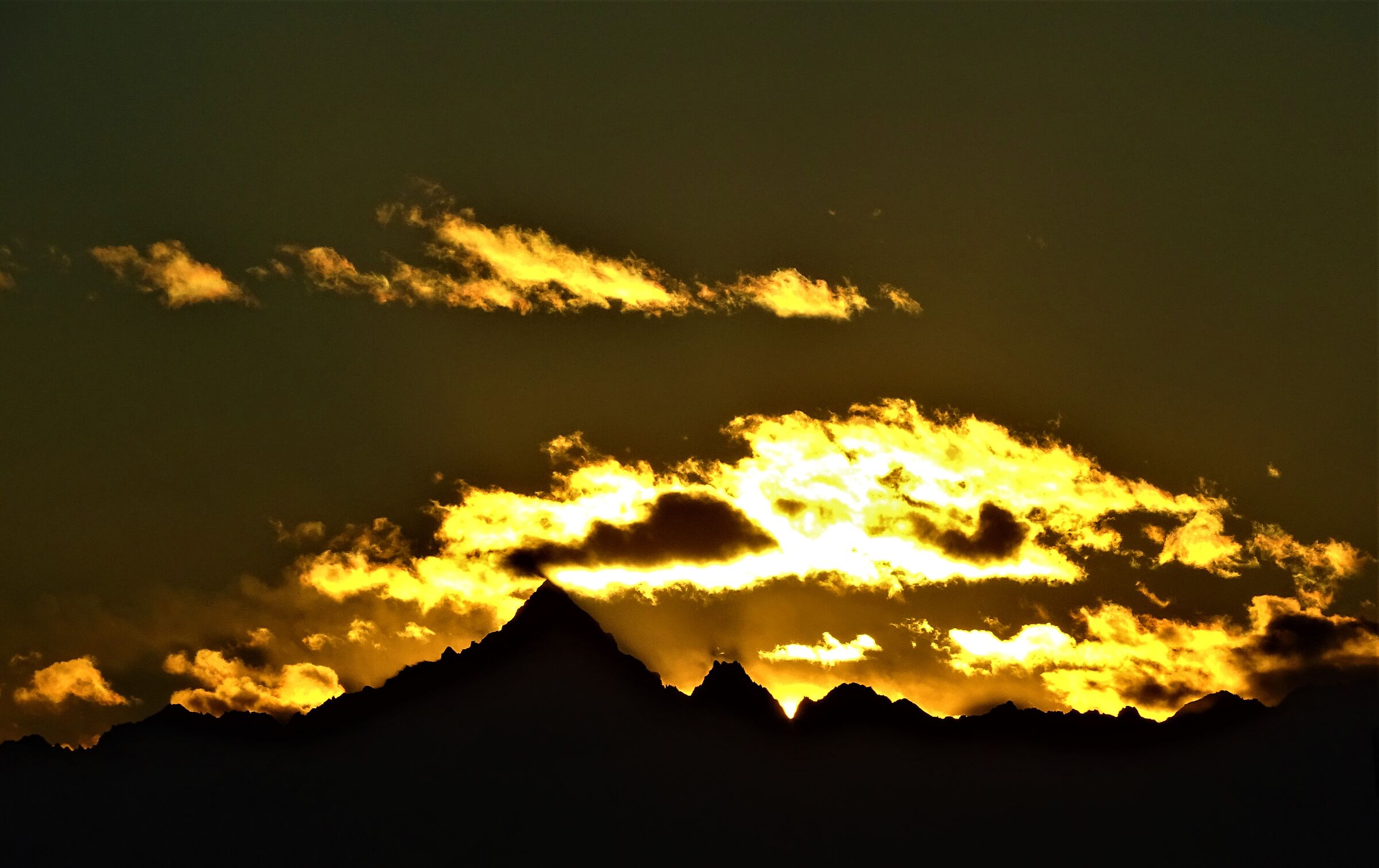 Tramonto sul Monviso 13.01.2021