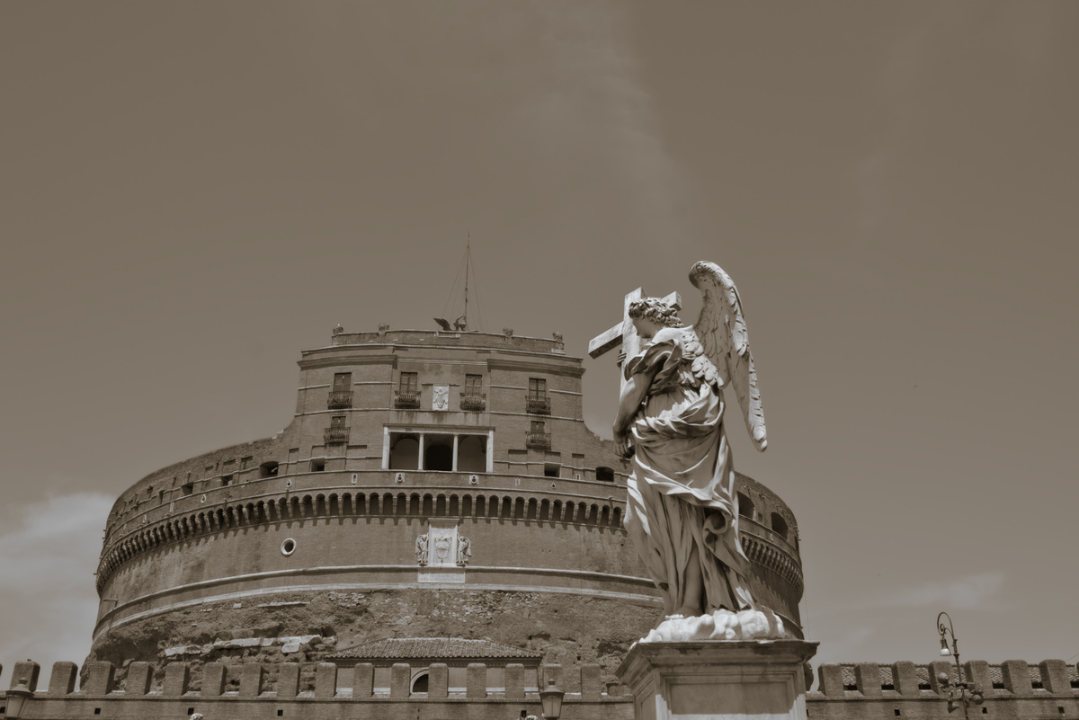 La città in bianco e nero.