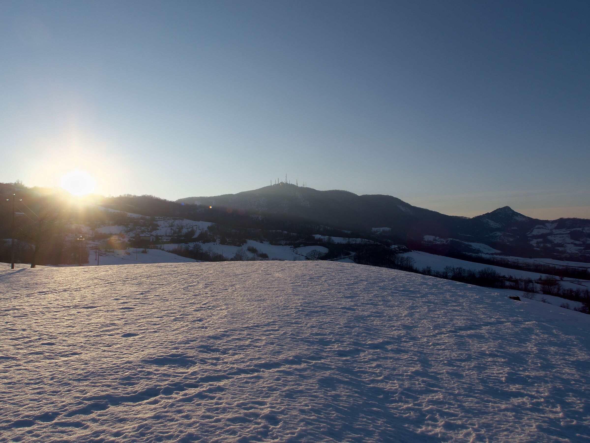 Guardando la piccola montagna