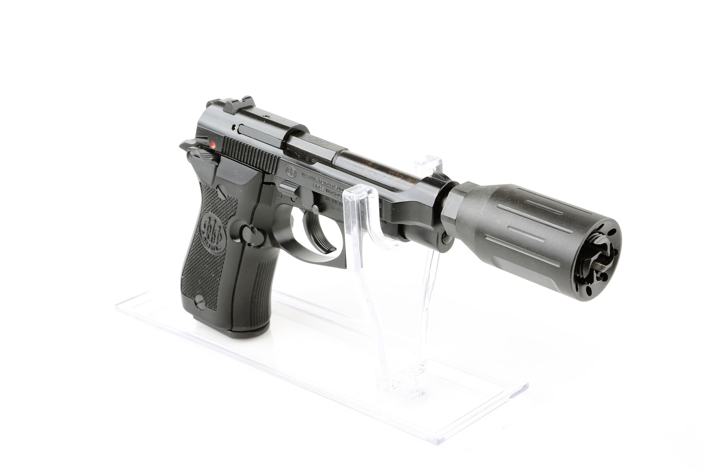 Beretta 9mm. short with compensator