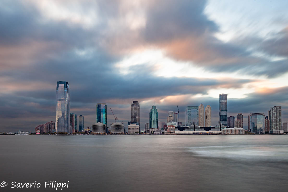 New York,  Jersey City at Sunset