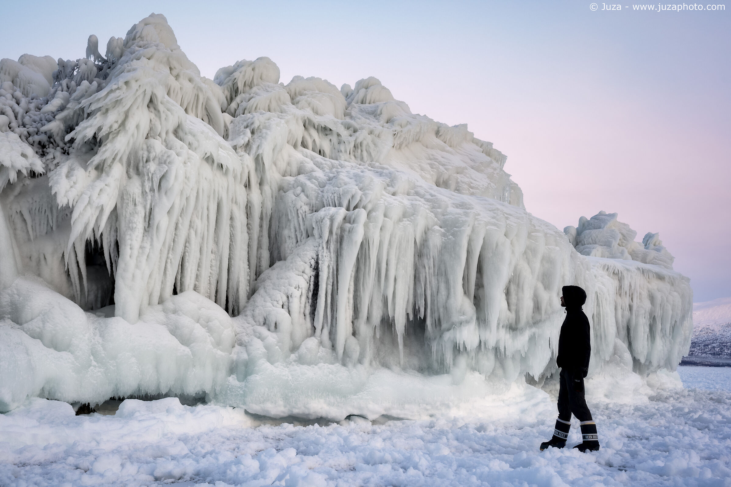 Juza nel regno del ghiaccio (autoscatto)