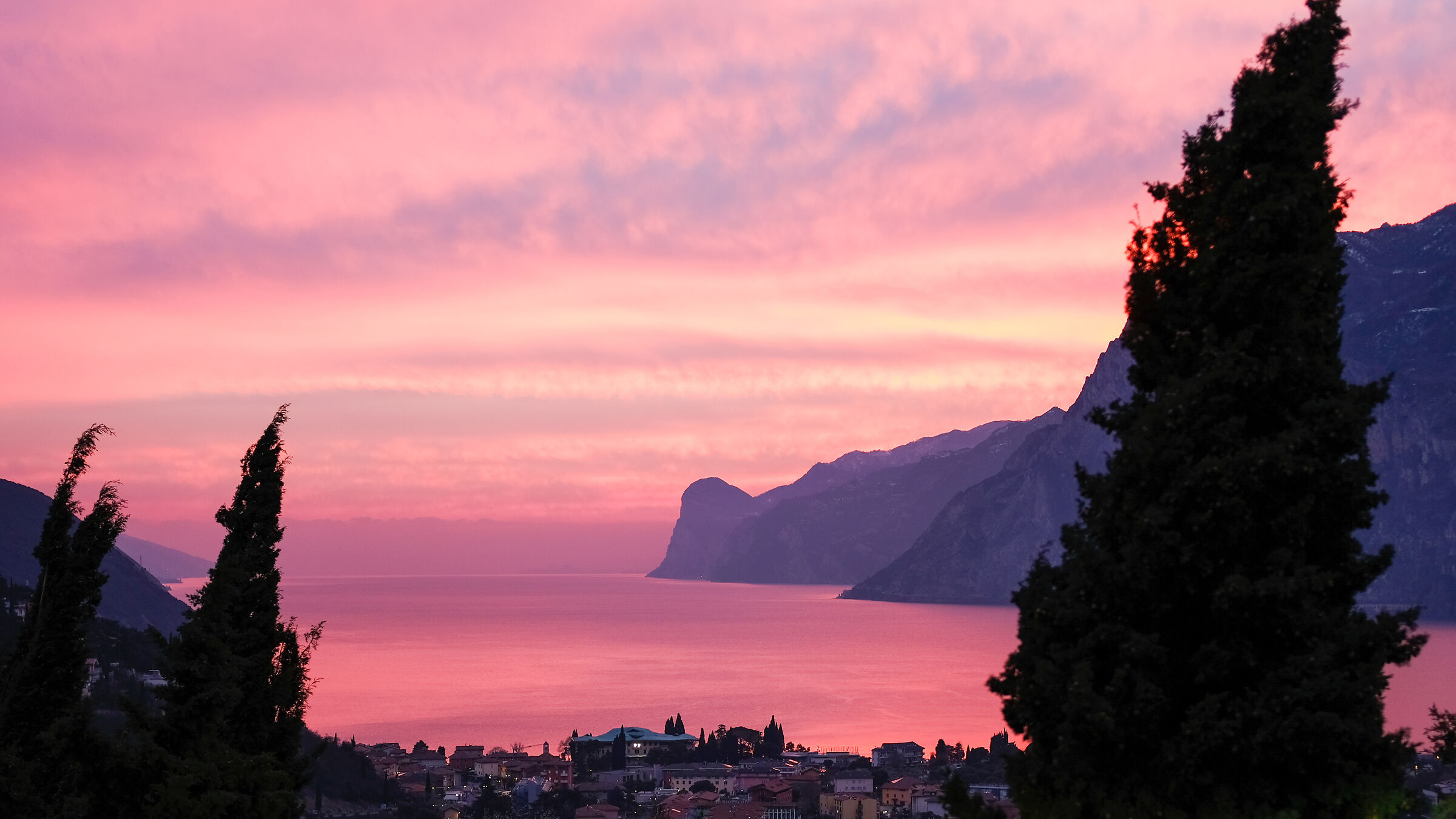 Tramonto sul Garda