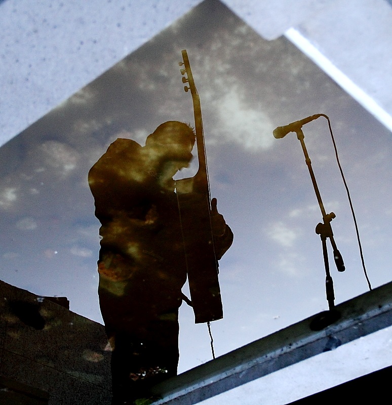 the reflections of the music!