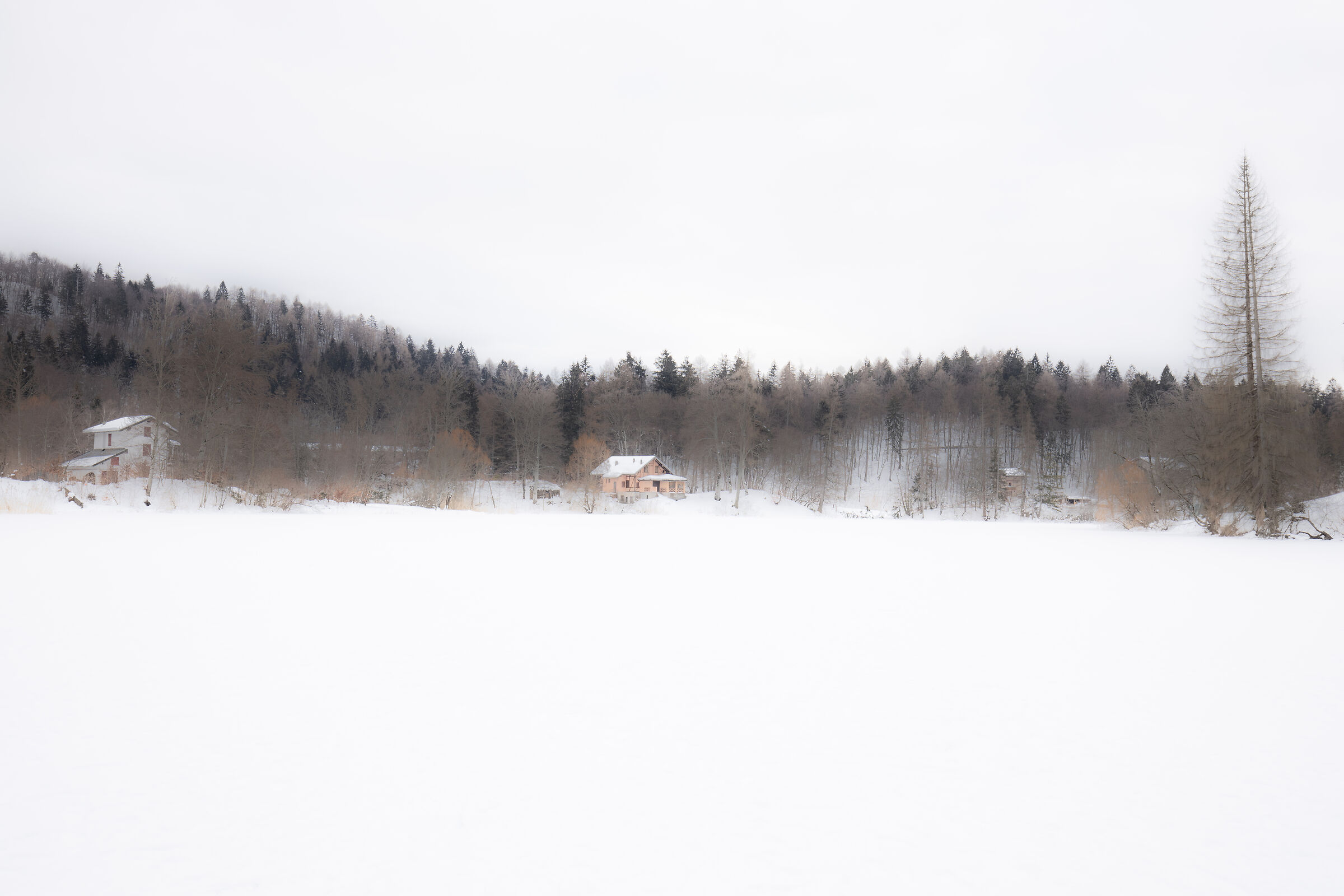 il ghicccio sul lago di Cei
