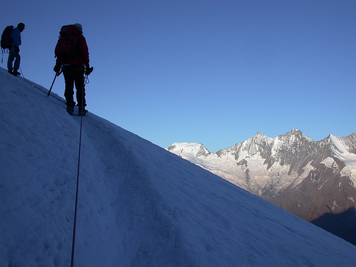 Going up to Weissmies (Valais - Switzerland)
