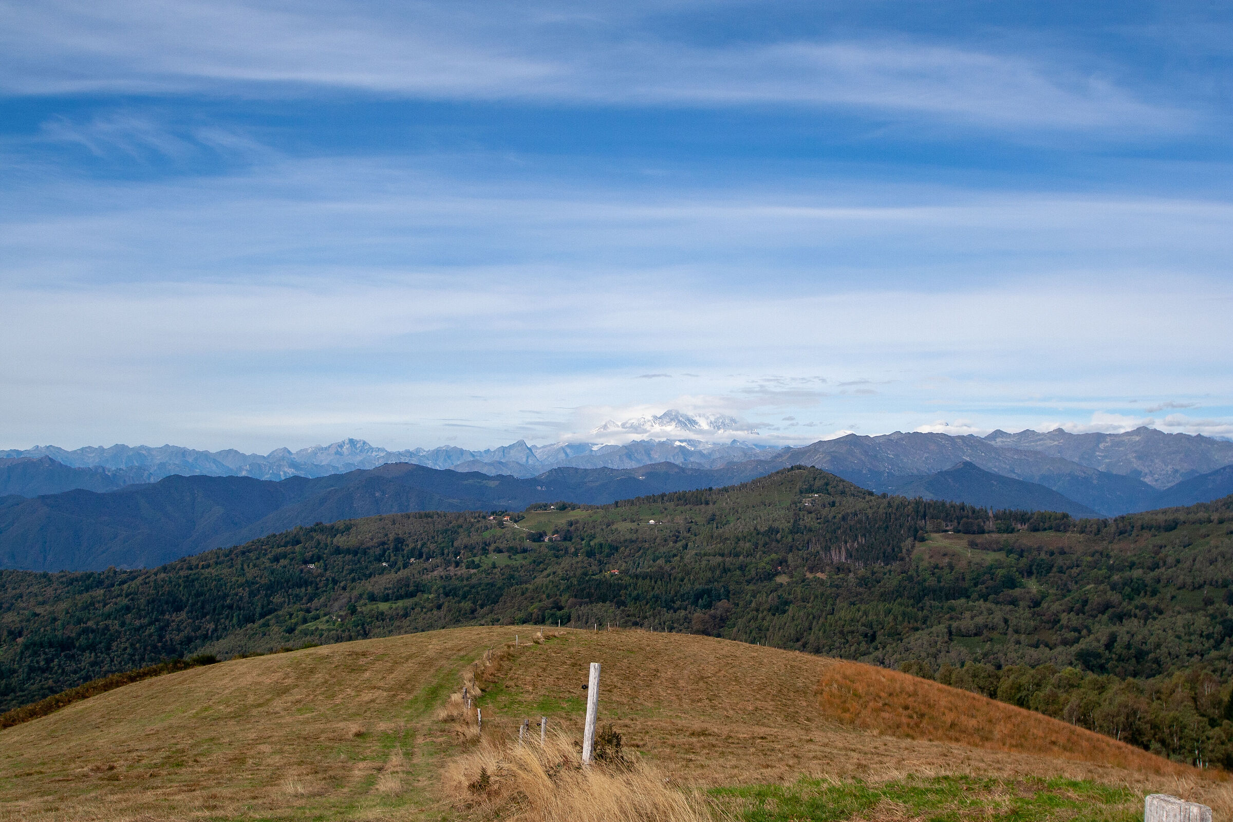 le montagne dalle pendici del Mottarone