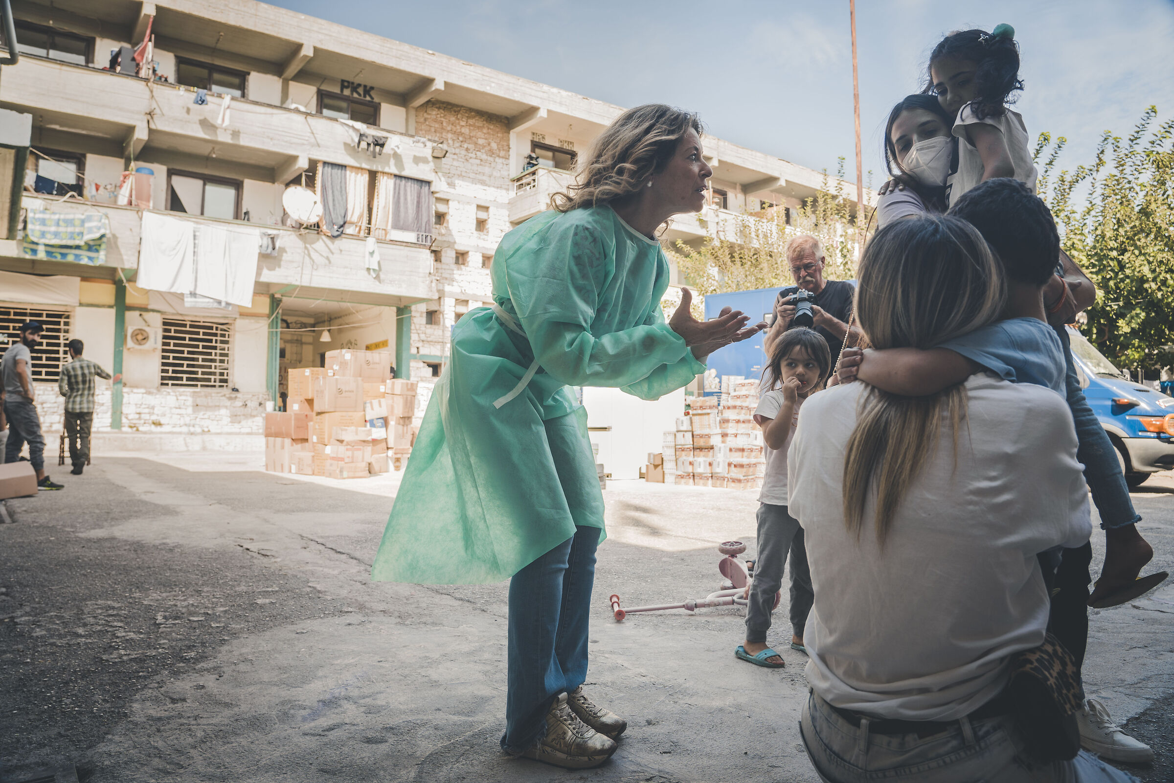 Campo profughi curdo di Lavrio