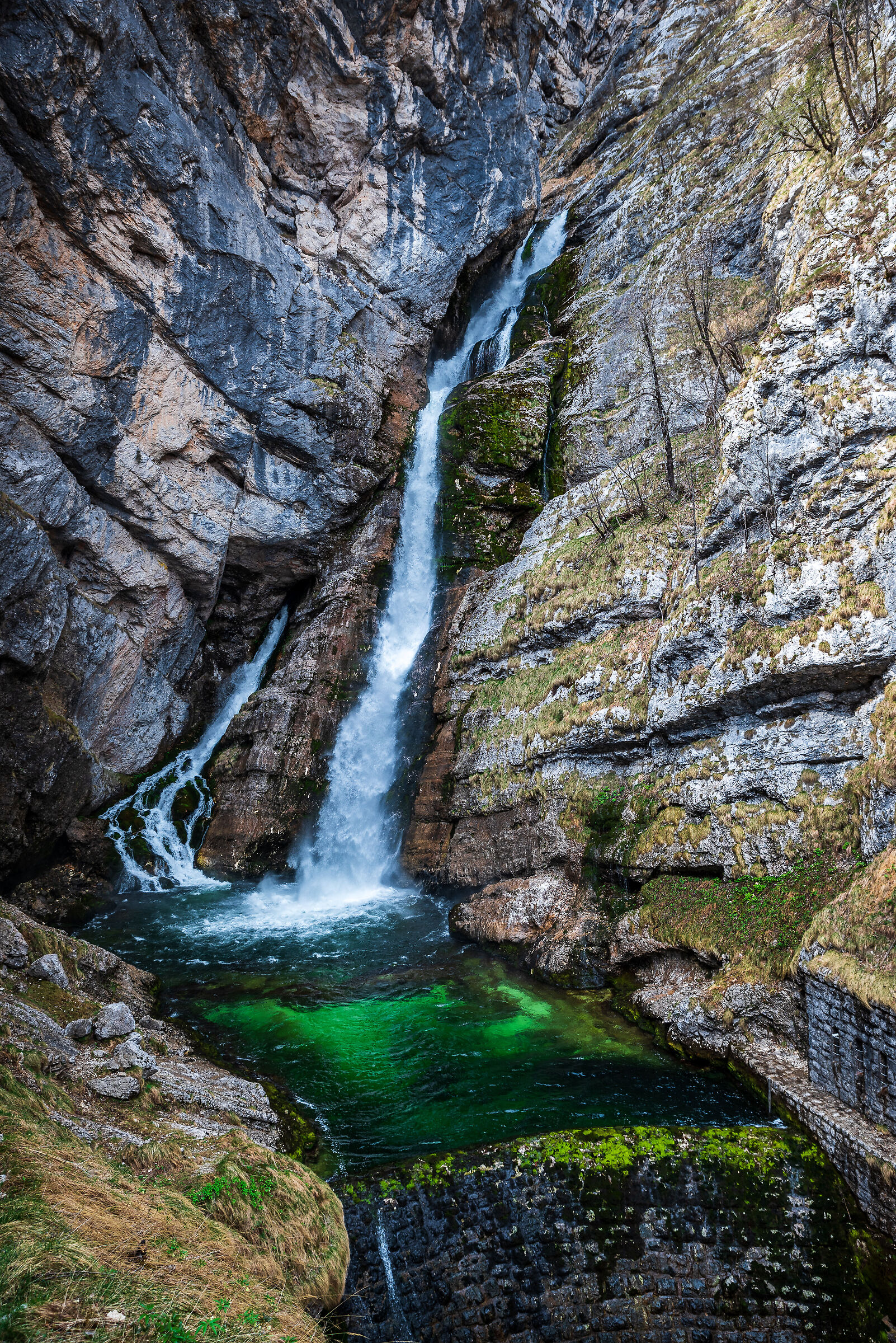 La cascata di Bohinj