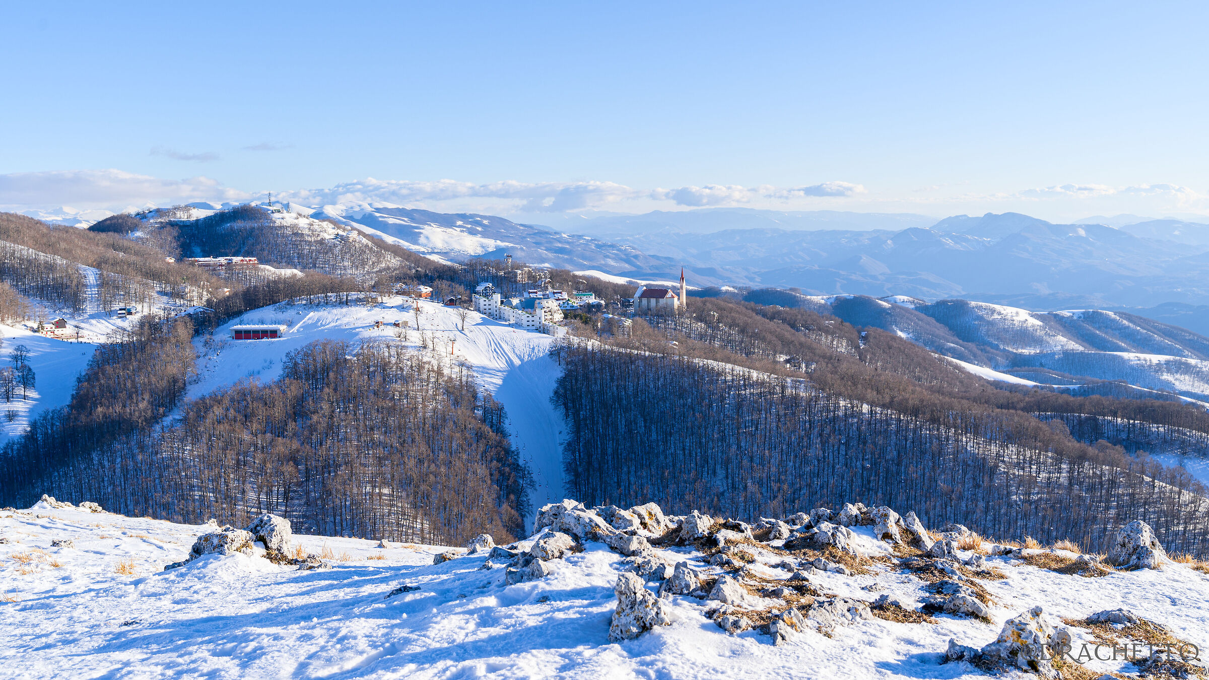 Pian delle Valli da Monte Cardito (RI)