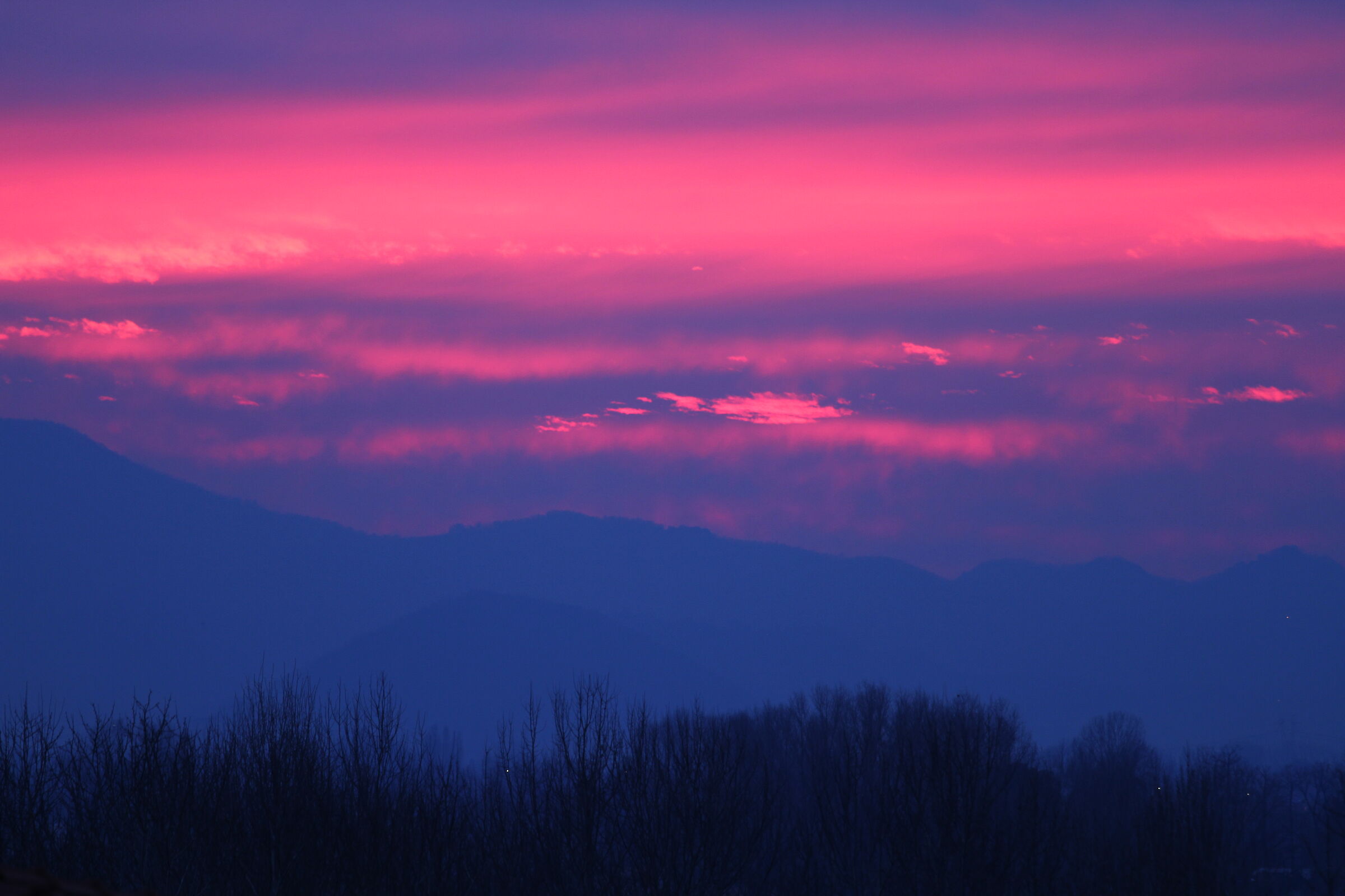 tramonto colorato