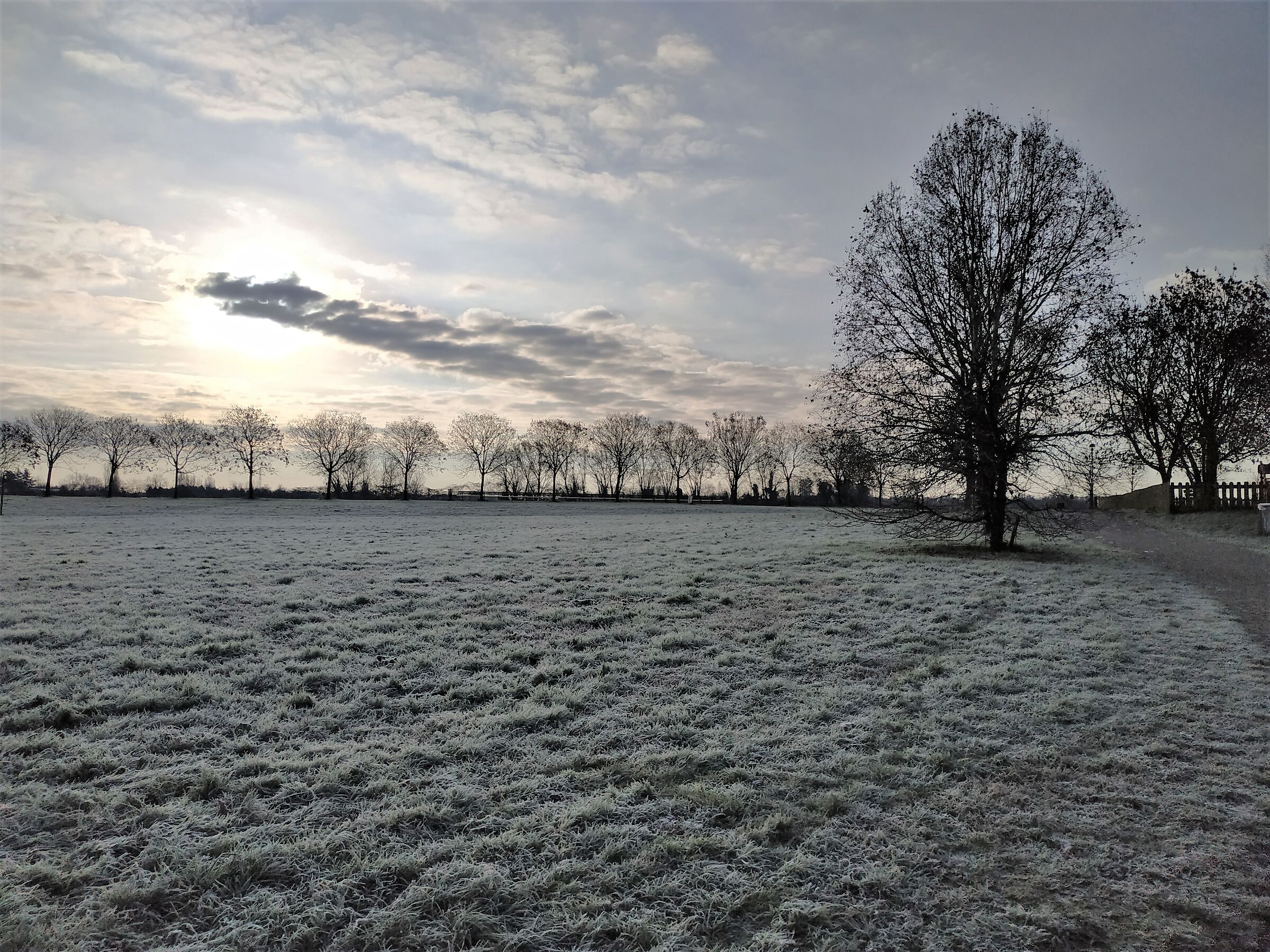 Una mattina di gelo al Parco Increa