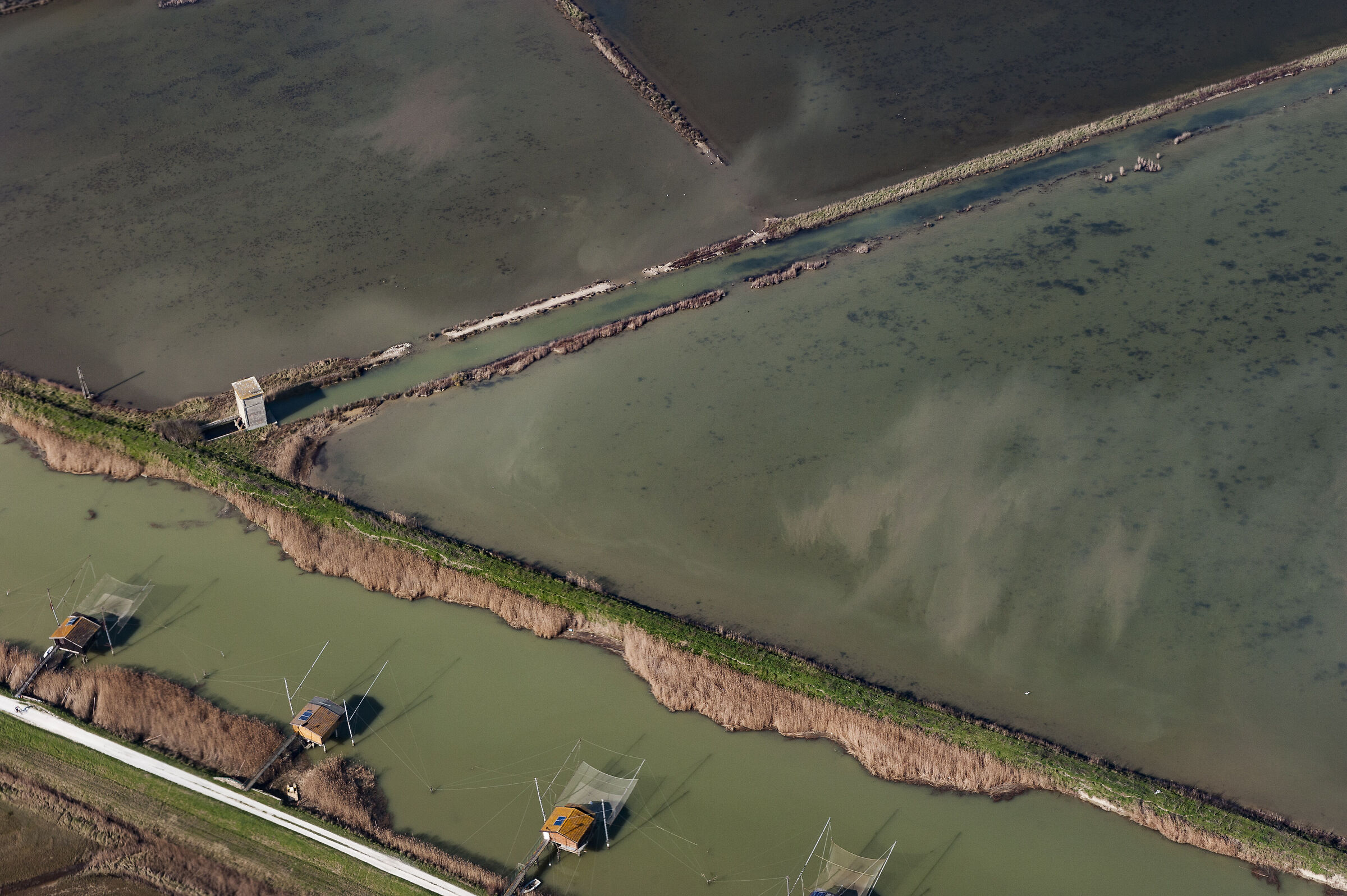 Volo sulle Valli di Comacchio