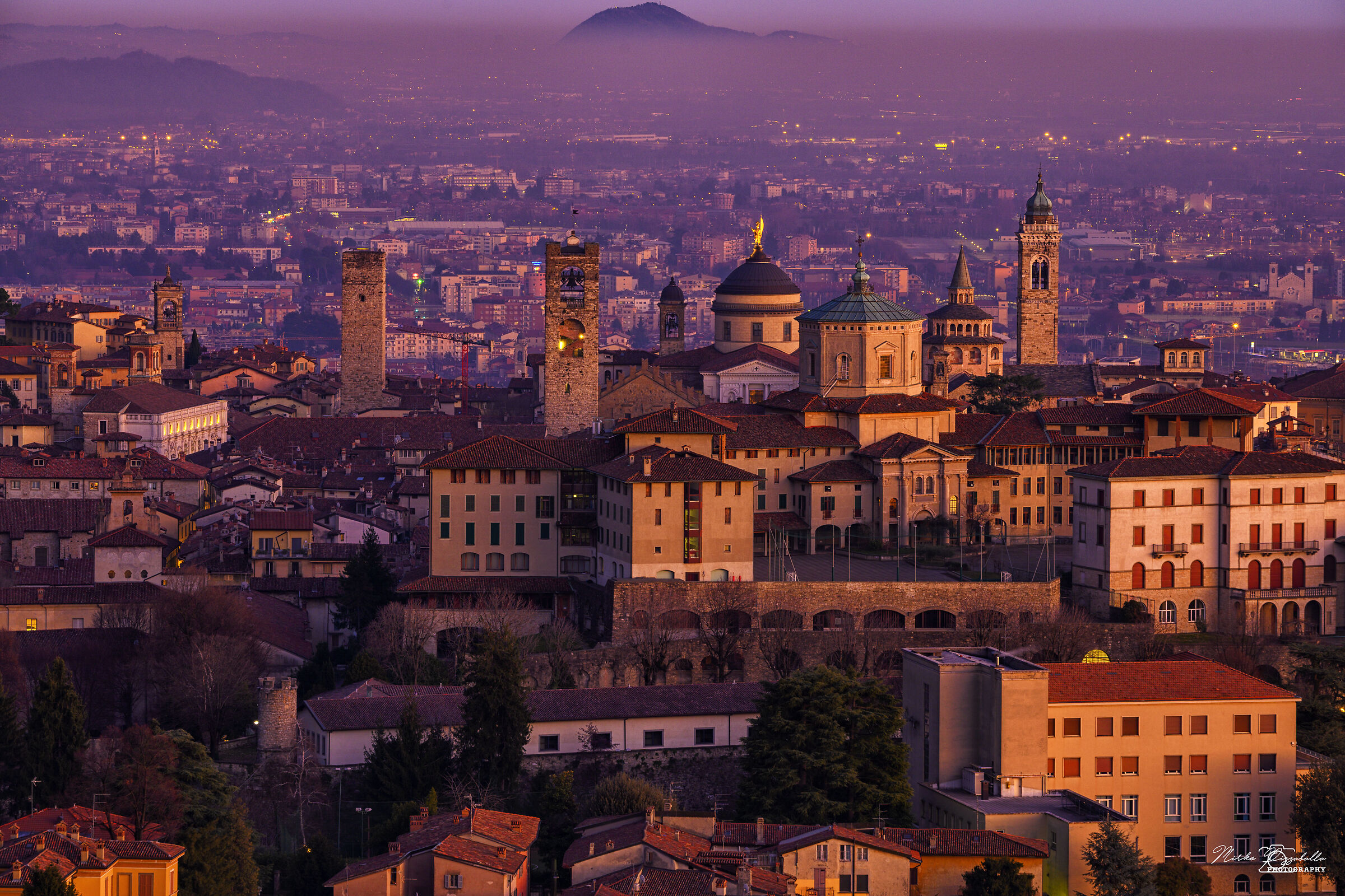 tramonto in citta alta