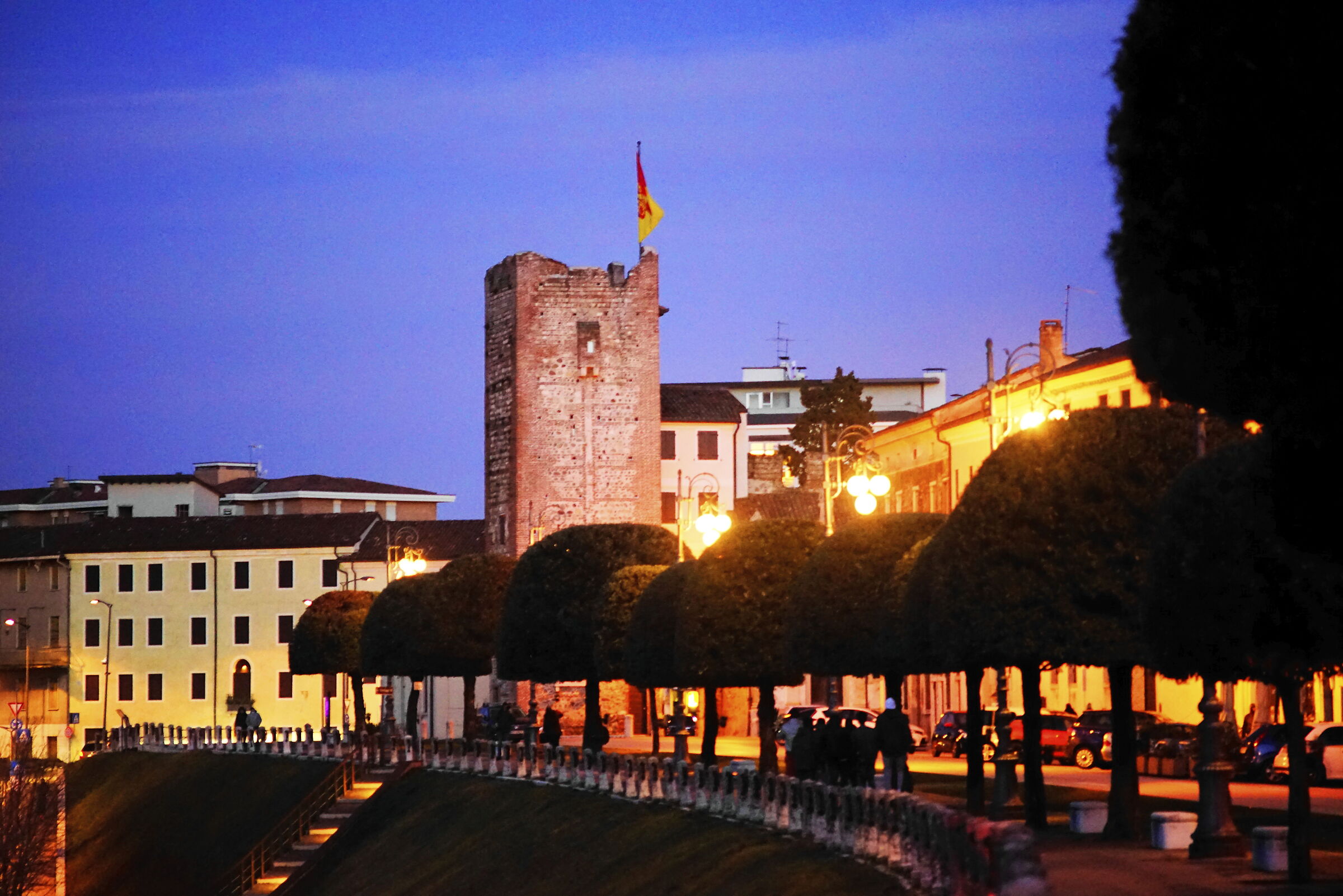 Bassano Torre delle Grazie al tramonto