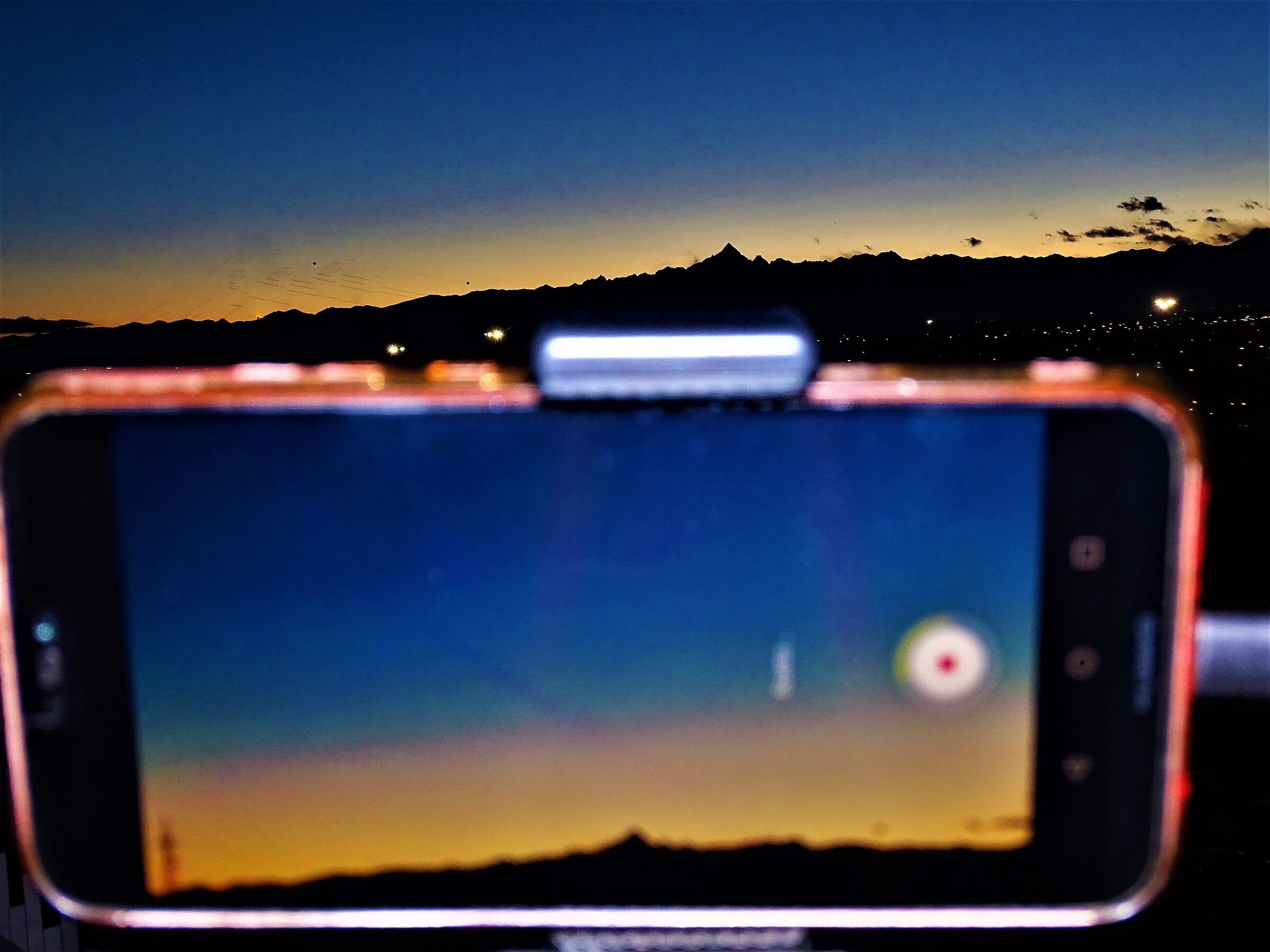 tramonto in time lapse 25.01.2021