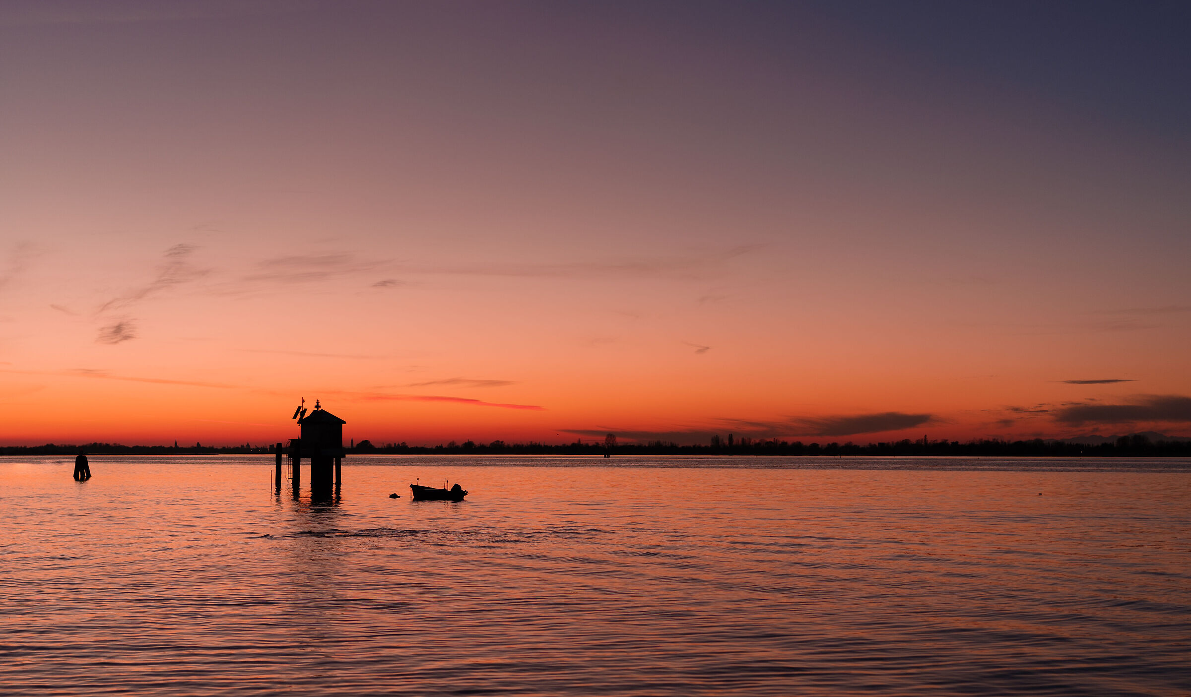 Sunset in the Lagoon