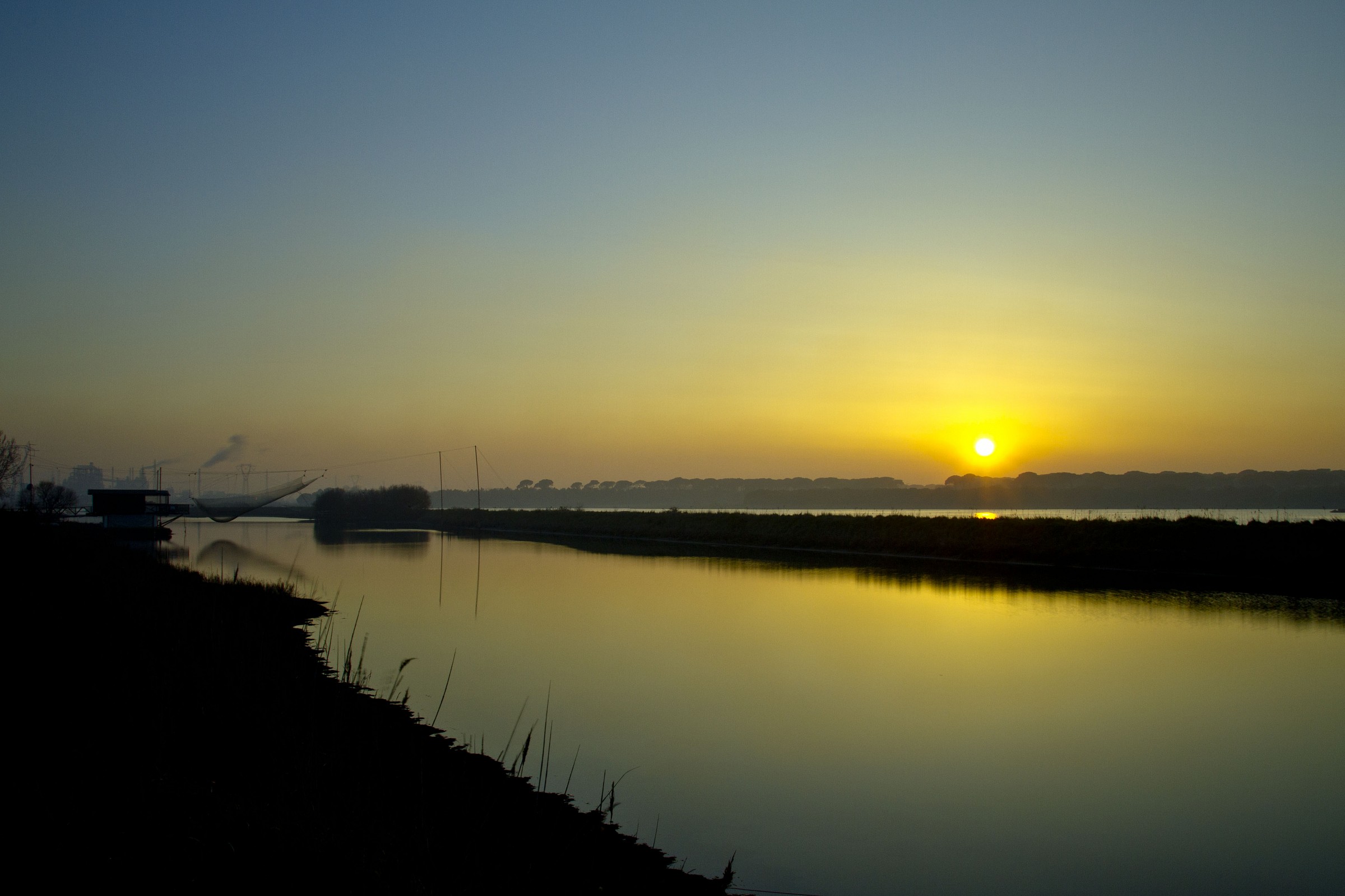 i colori del tramonto in valle