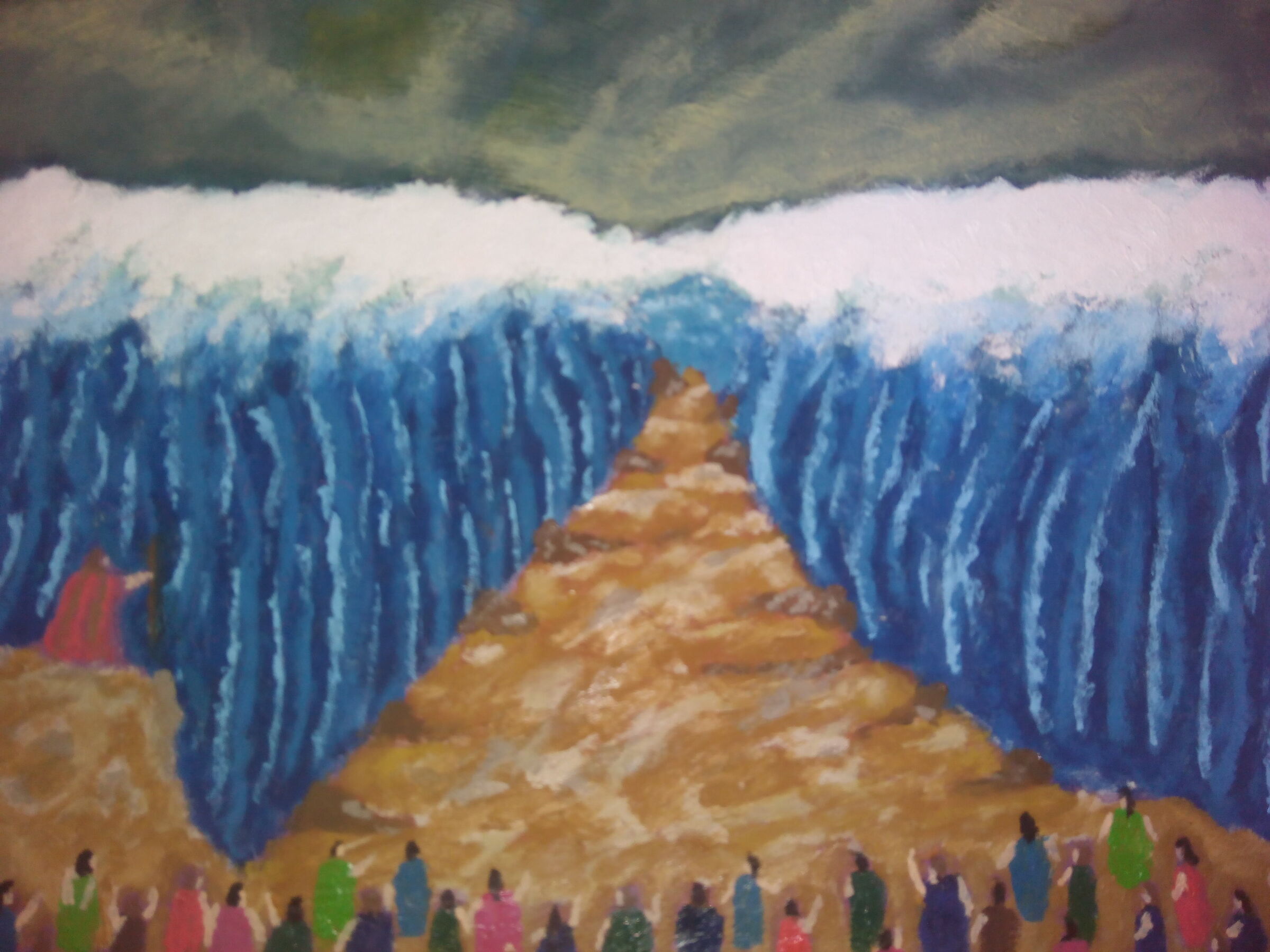 Exodus - oil painting on canvas