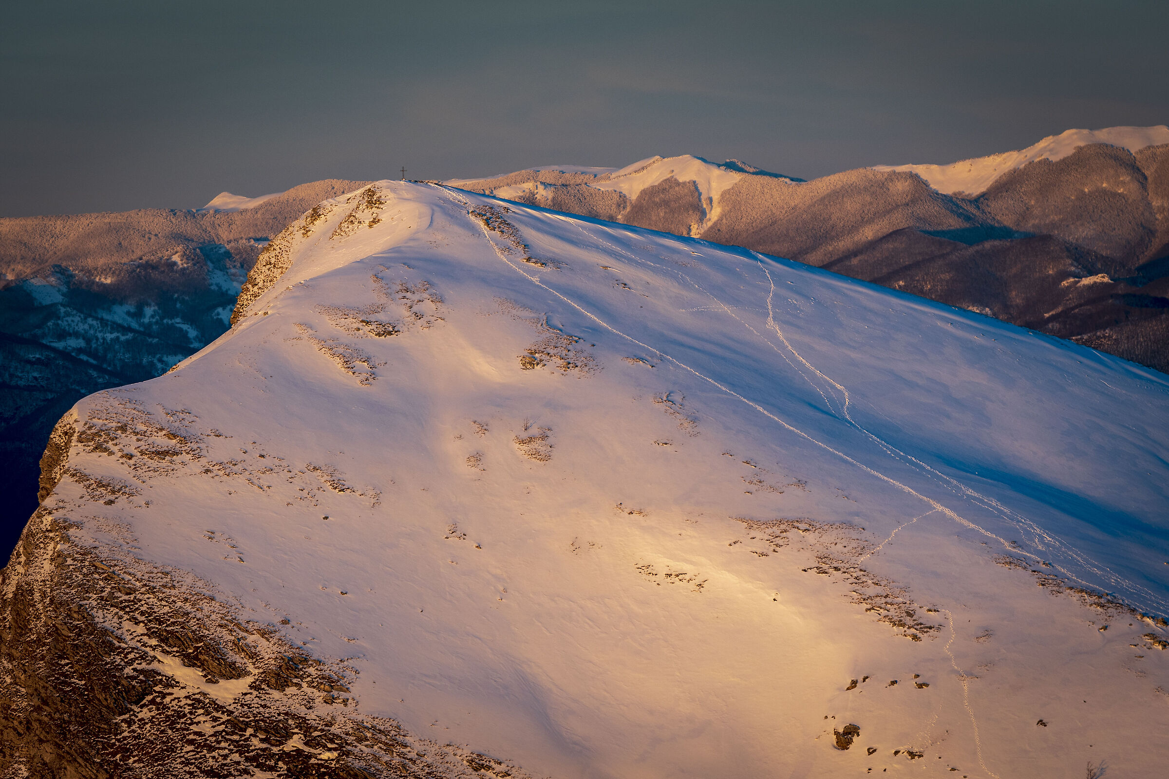Last lights on Monte Croce