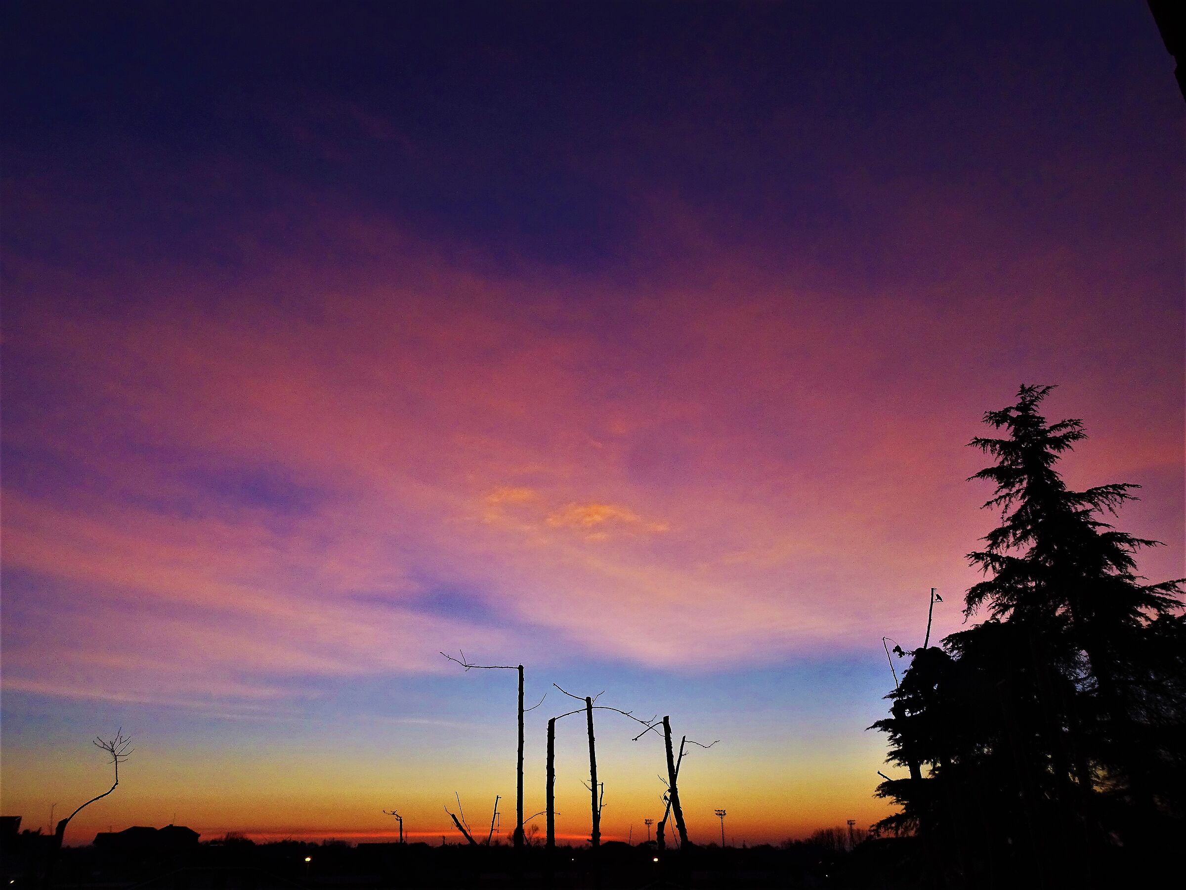the sunrise and its colors...