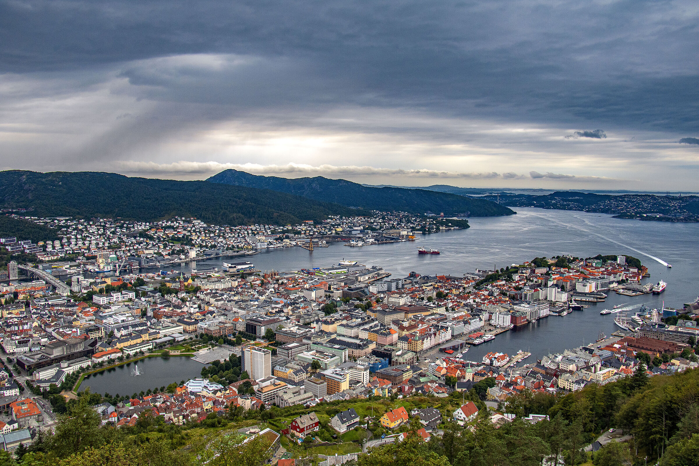 La città di Bergen - Norvegia