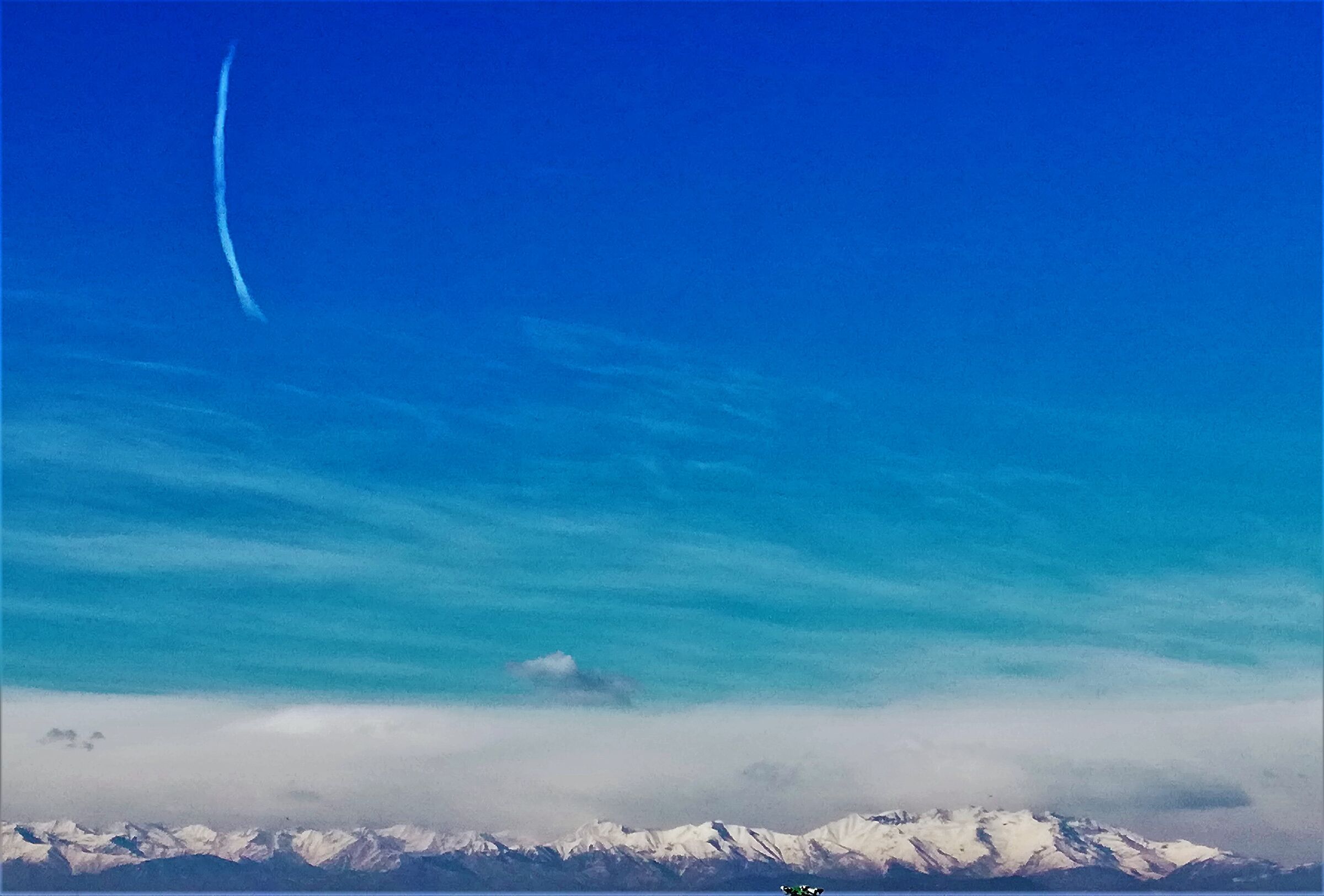 panorama of the Alps 28.01.2021