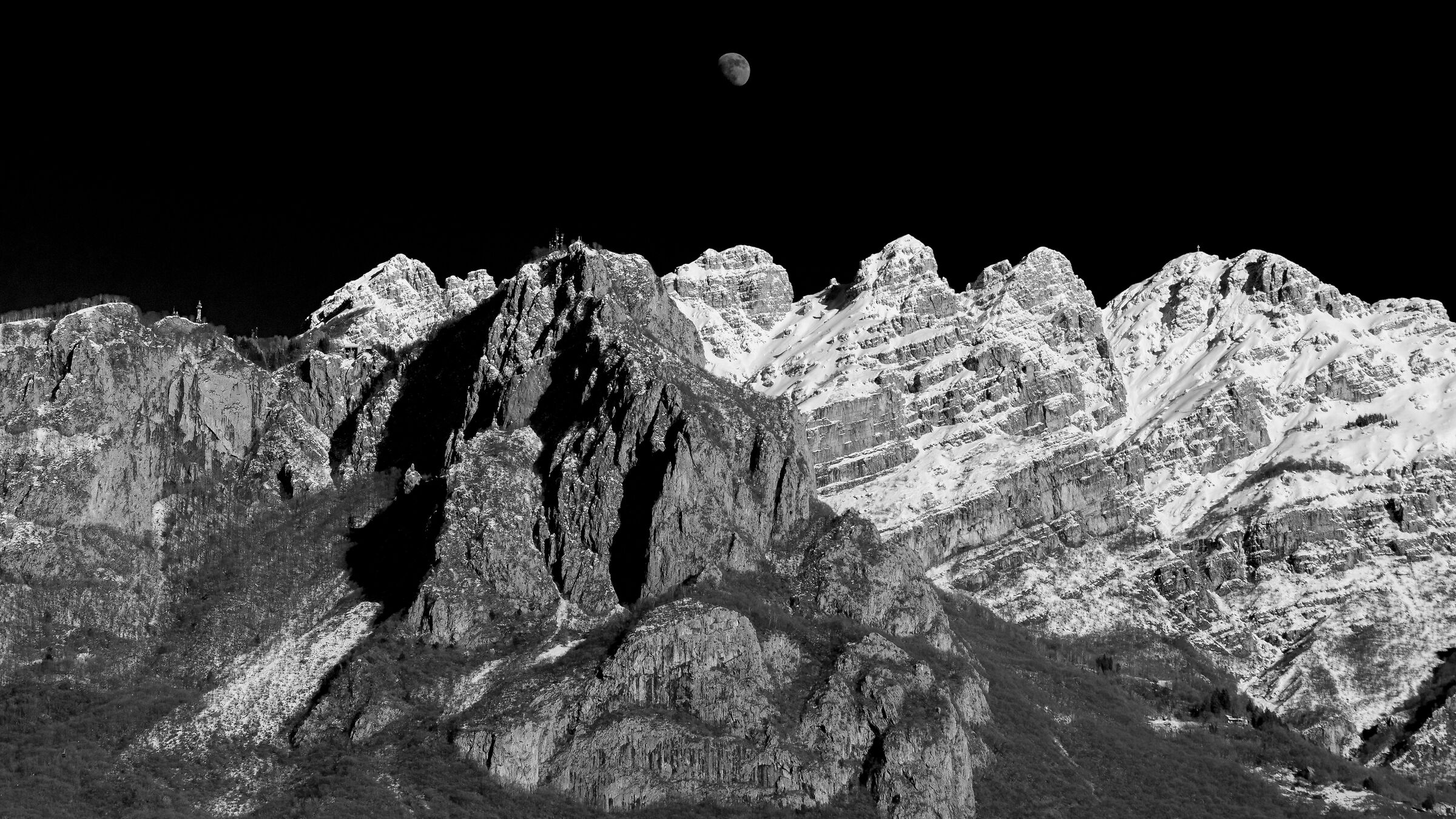 Tramonto in bianco e nero