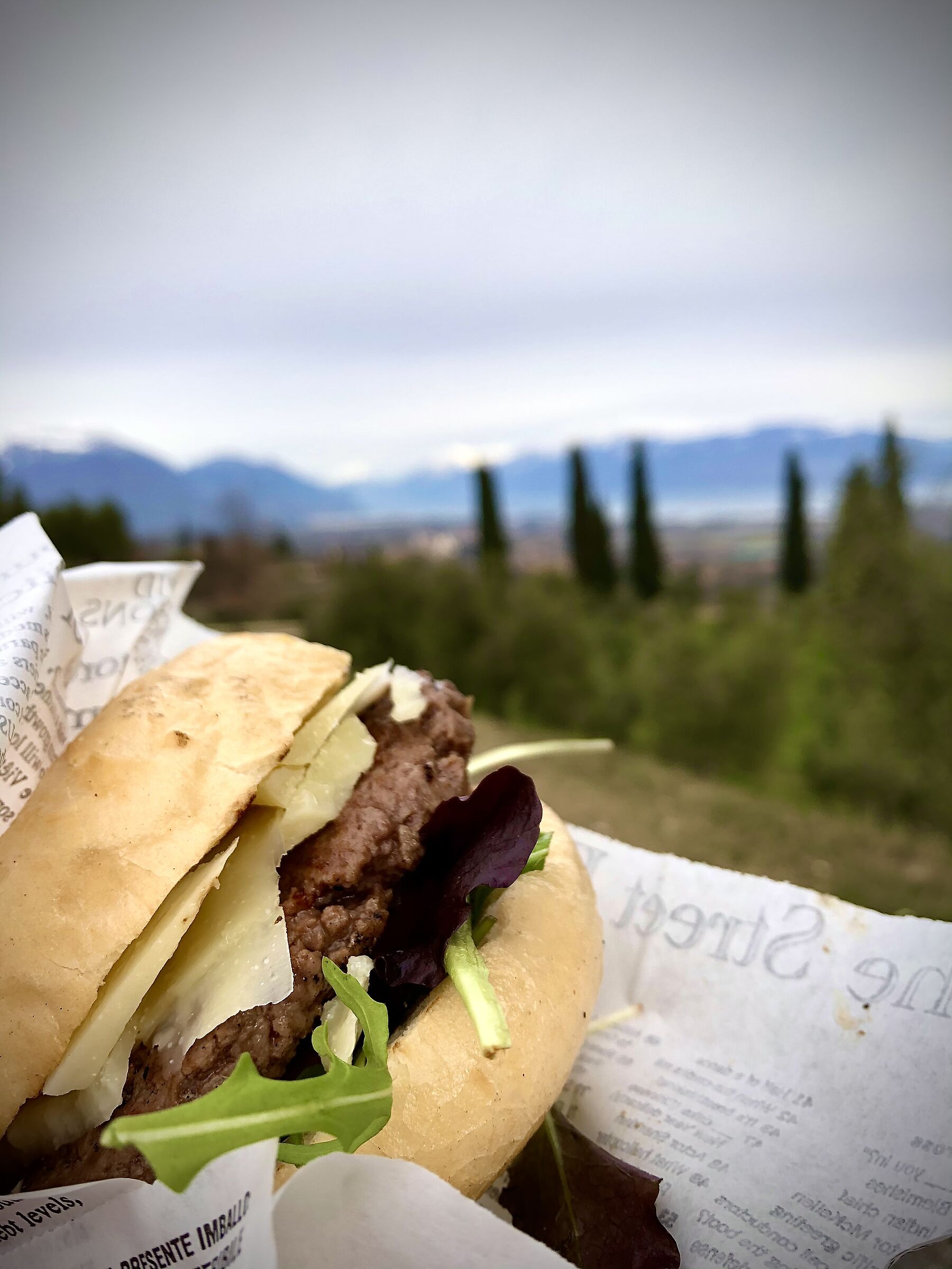 Relaxing lunch break