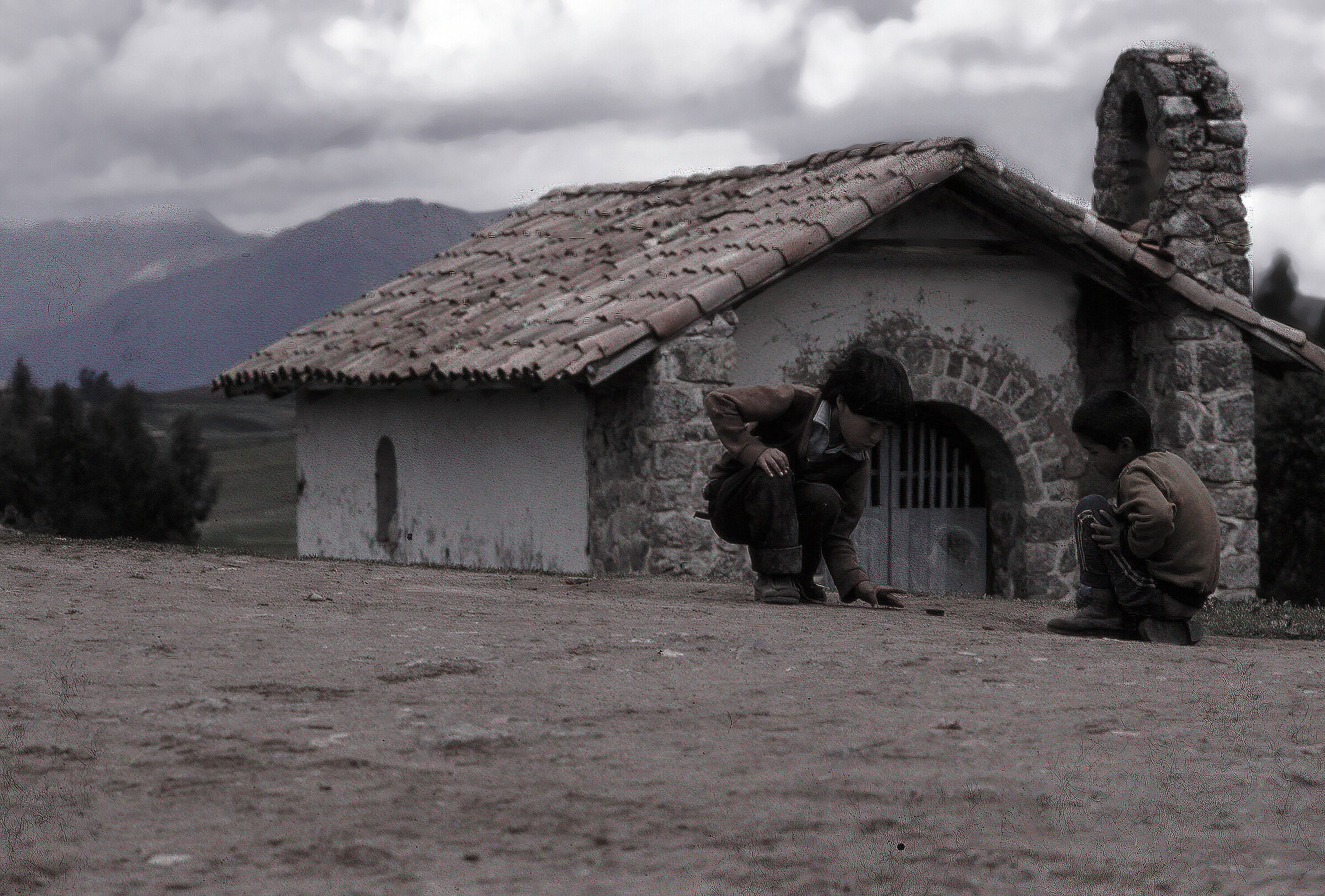 I bambini giocano ovunque così