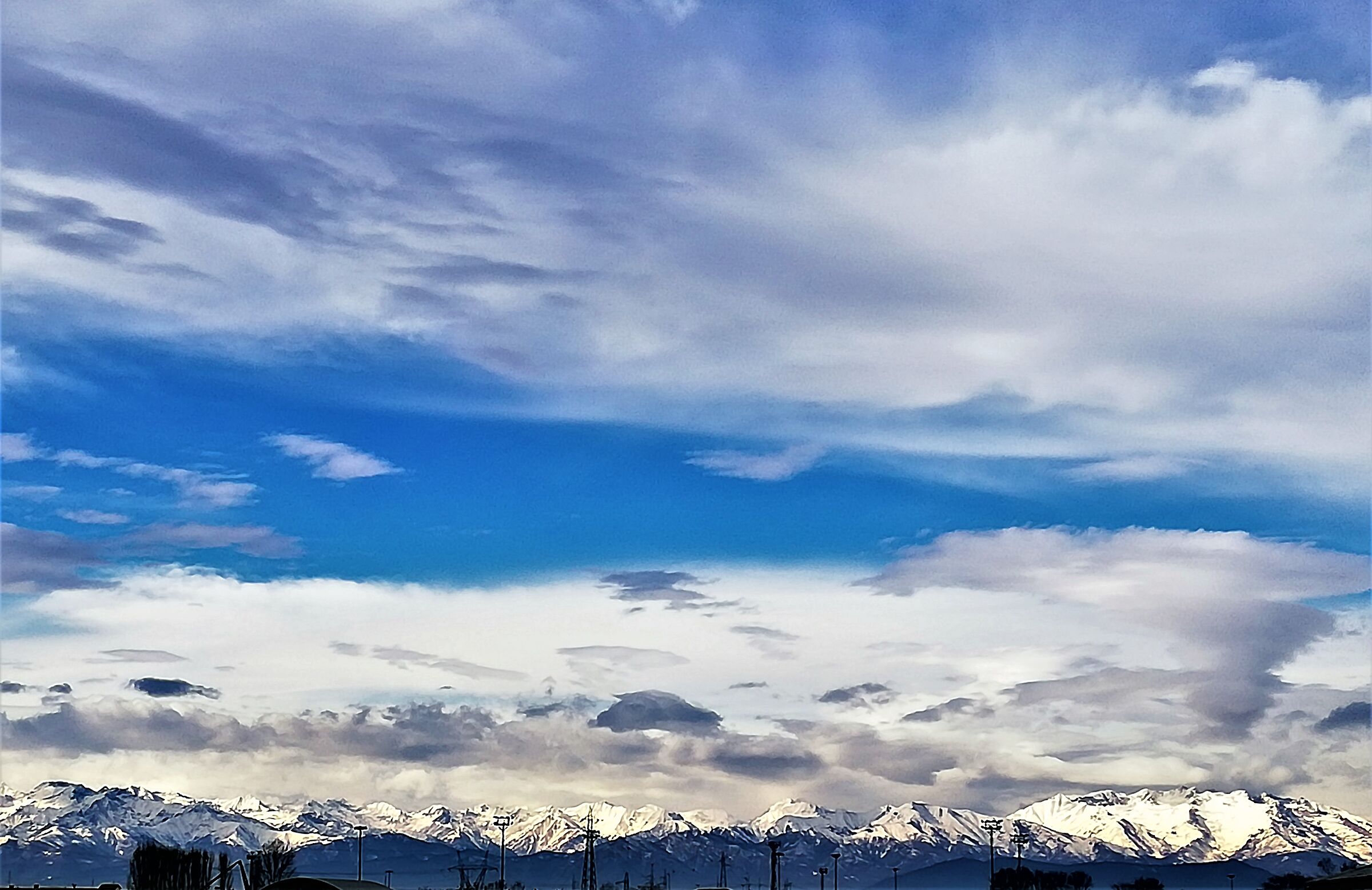 sun-kissed snow-capped alps...