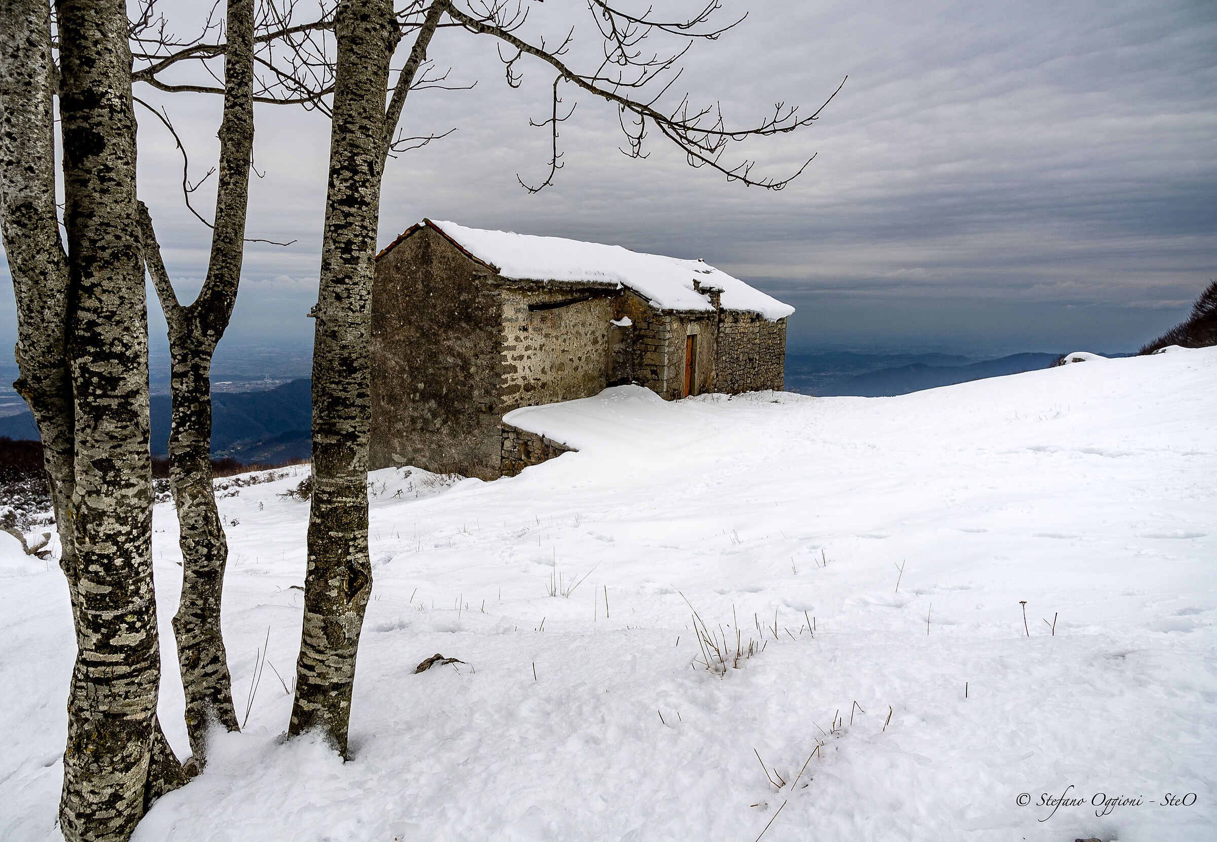 Edifici intorno al monte Linzone