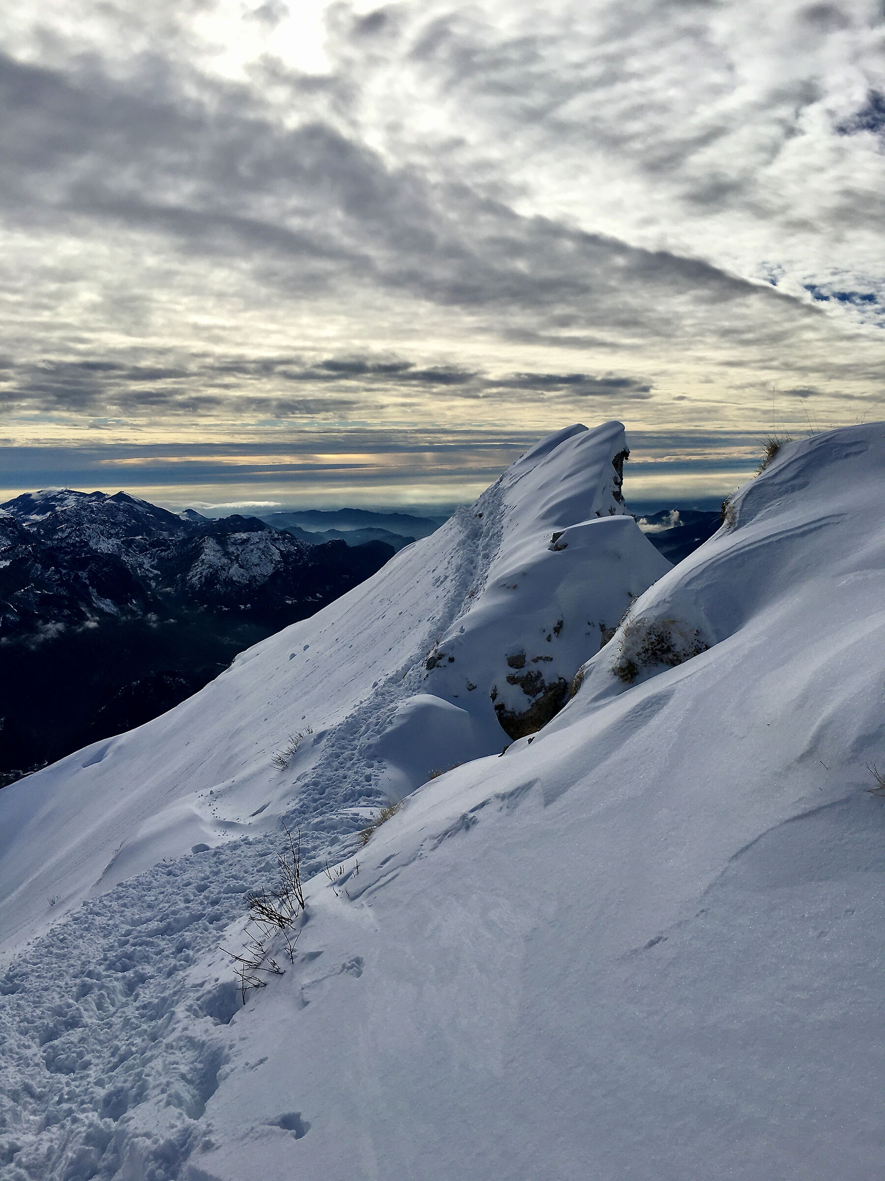 Ridges descending from Cermenati Grignetta 31/01/21