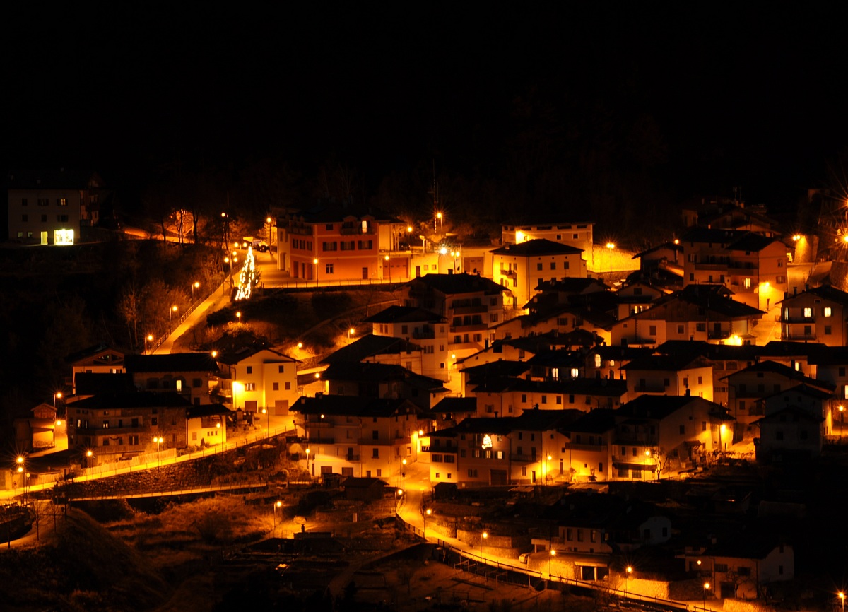 Village hidden in the mountains