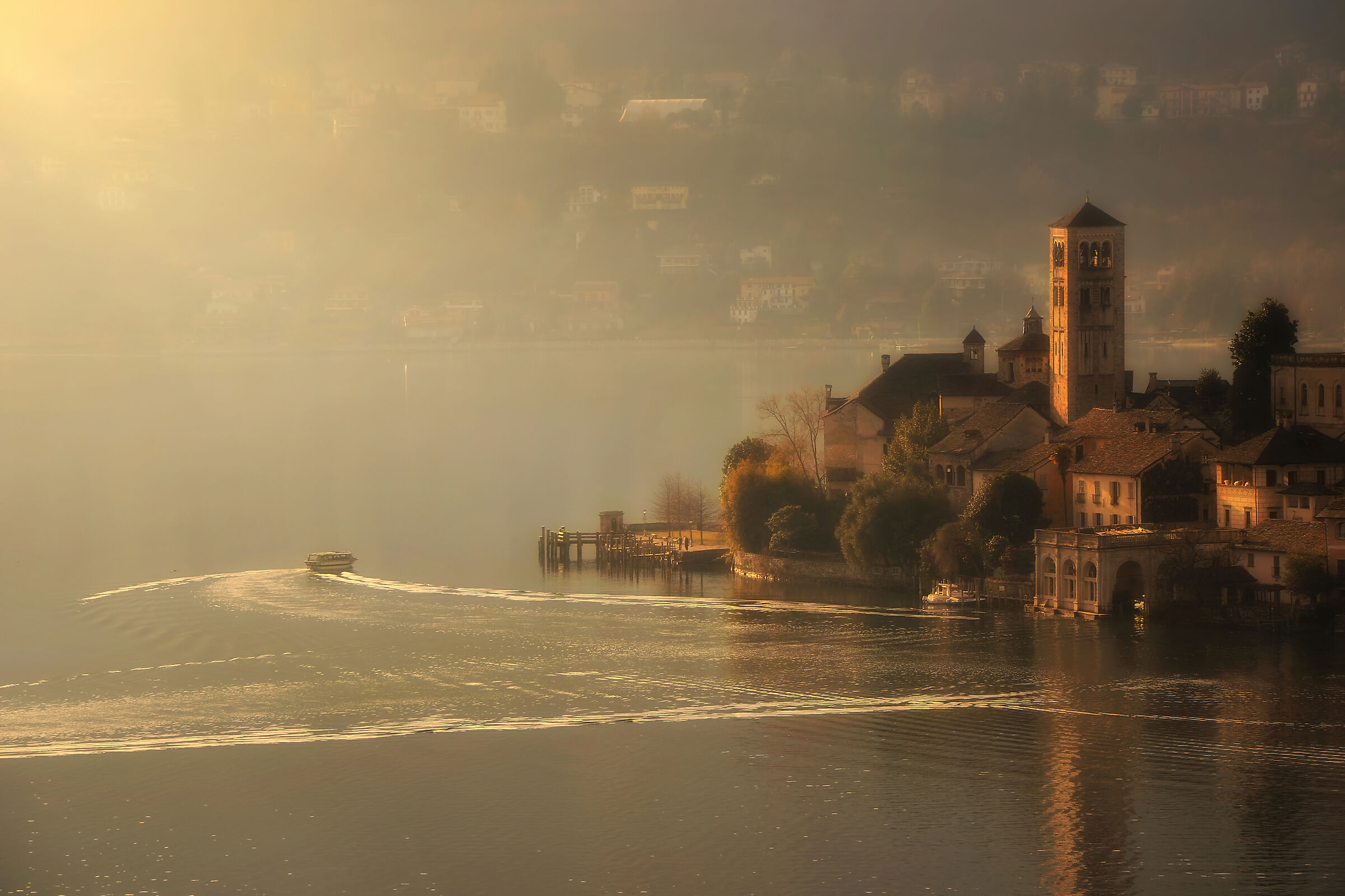 In the silent light of sunset