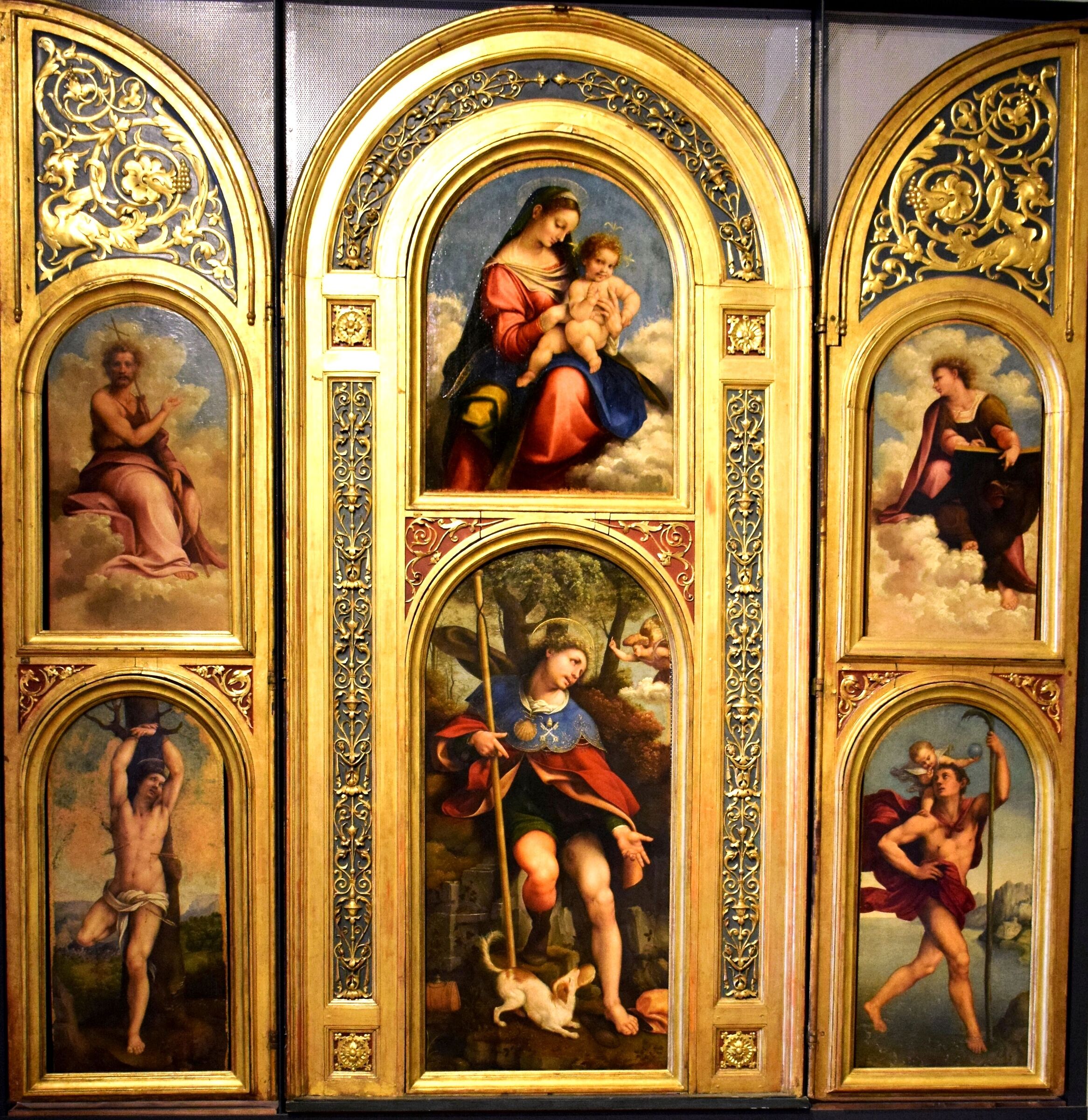 Cesare da Sesto (1427-1523) "Polittico di San Rocco&quo...