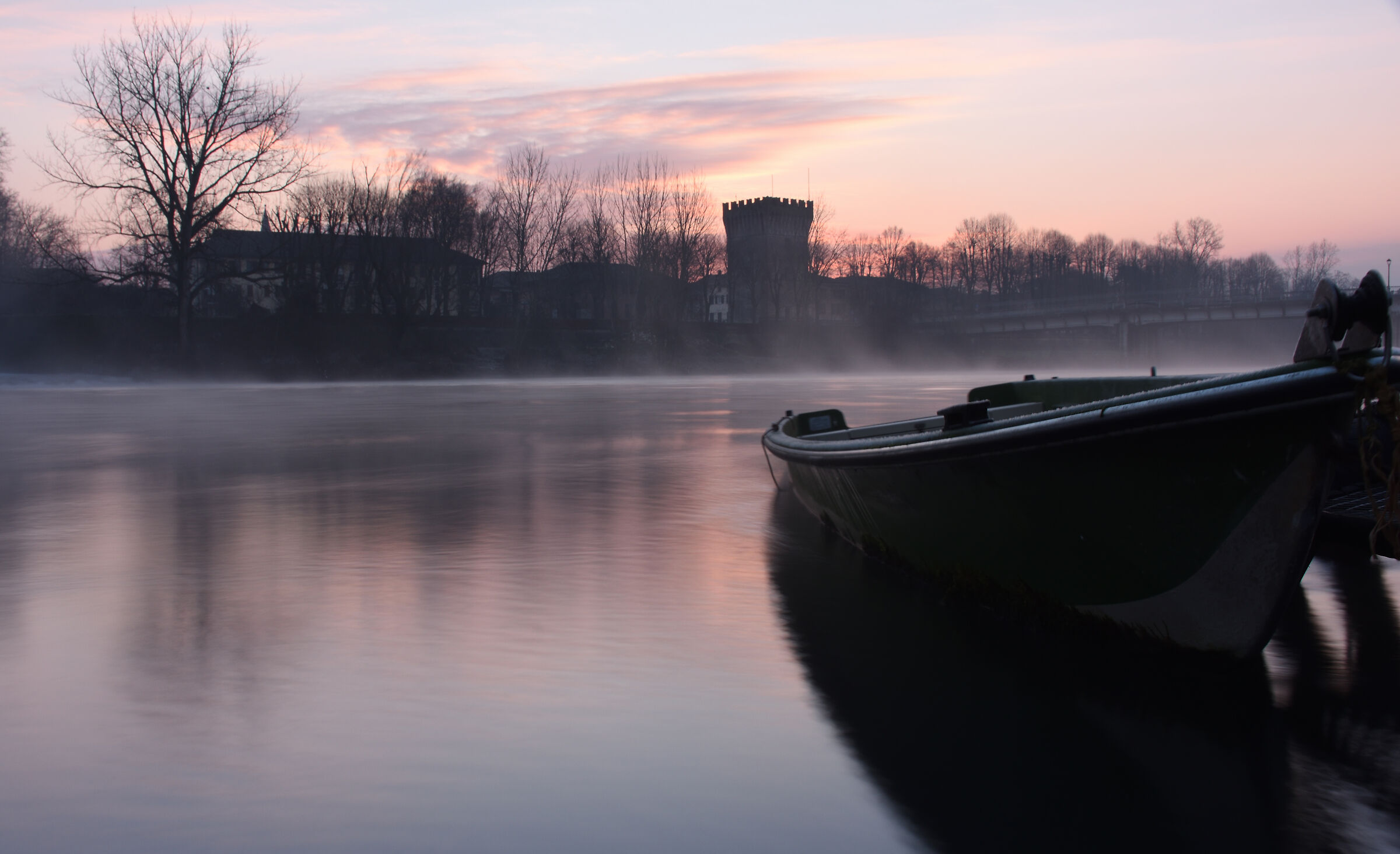 Inizio del giorno sull'Adda