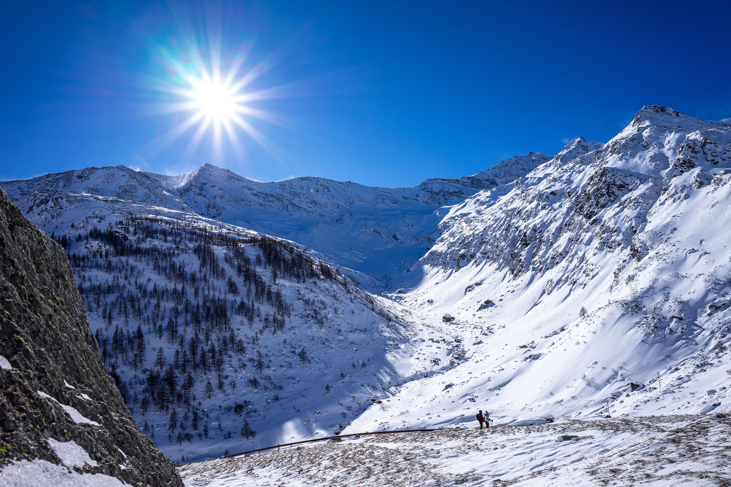 from the orange to the white zone..