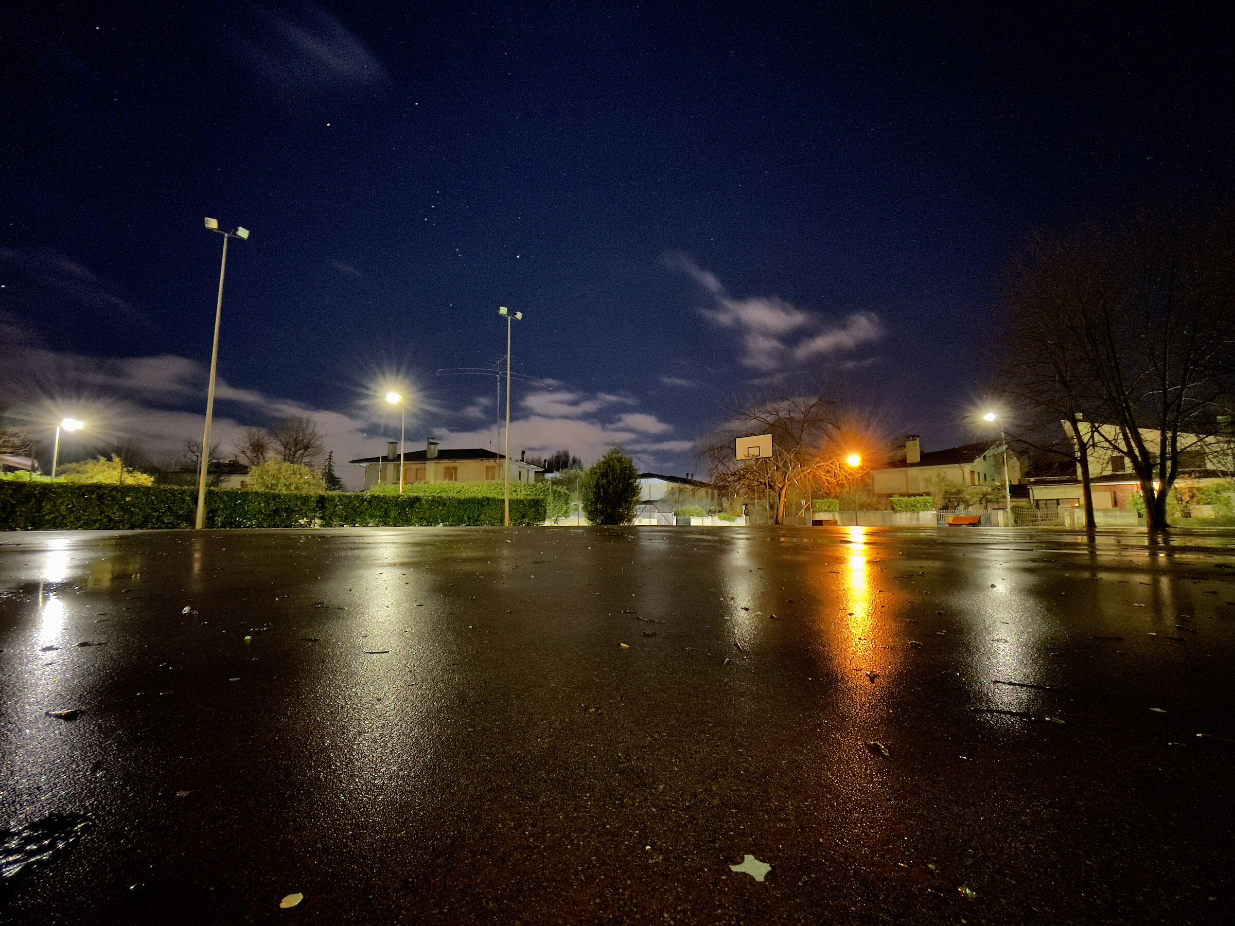 The basketball court
