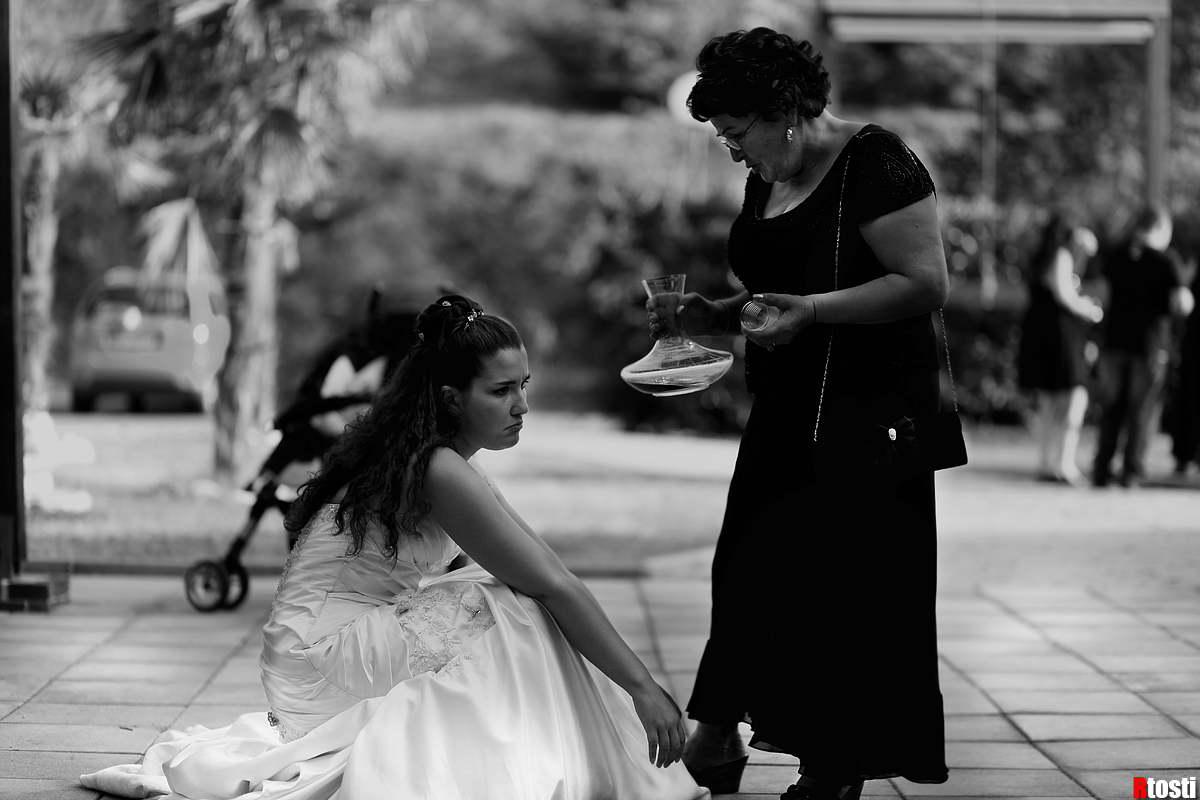 Even brides get tired