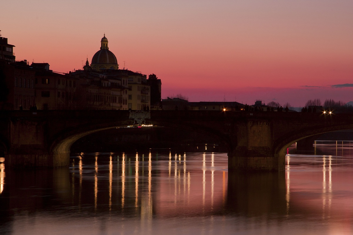 Vista sul ponte Vespucci (Fi)