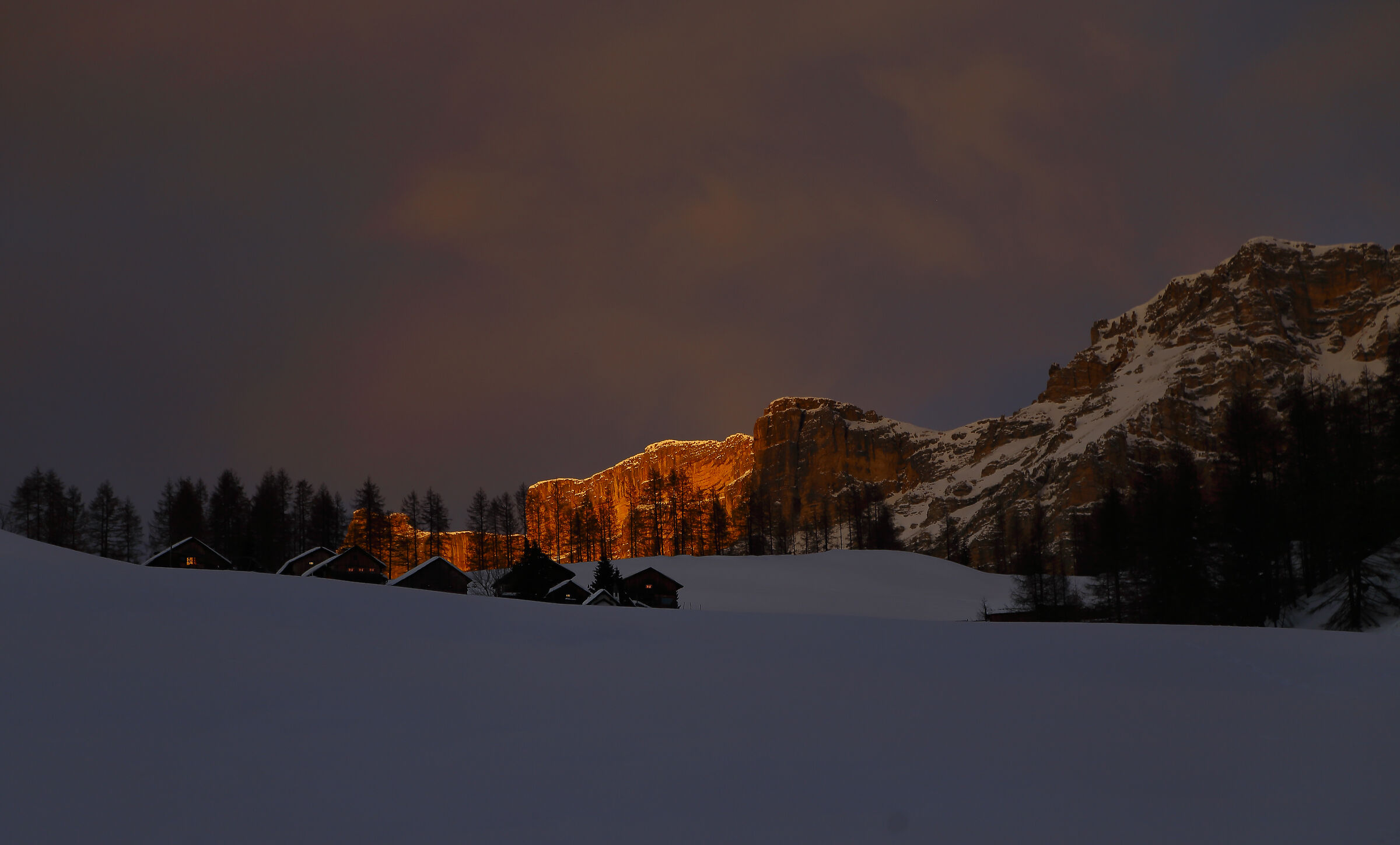 Tramonto San Cassiano in Badia