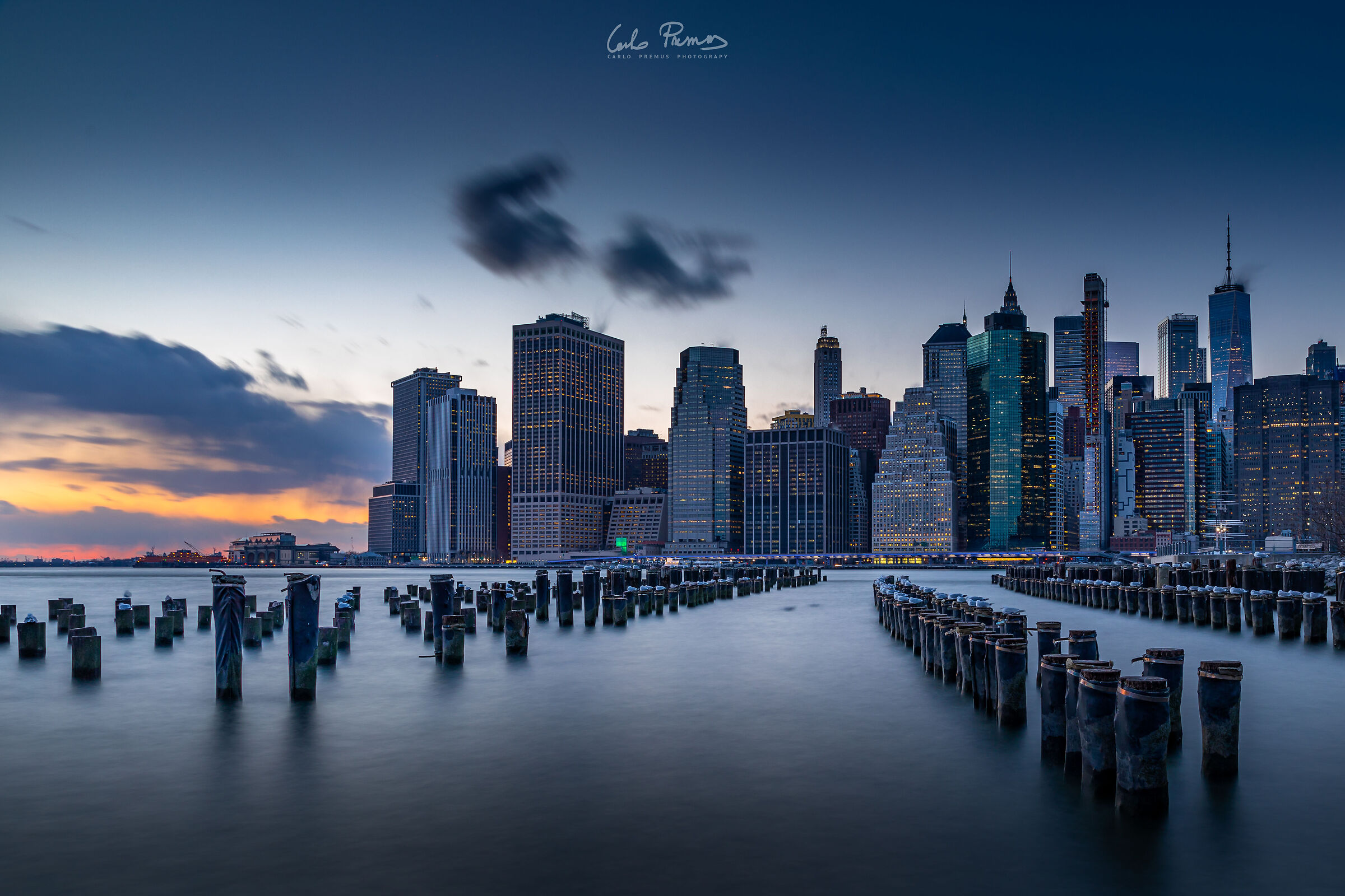 Lower Manhattan skyline