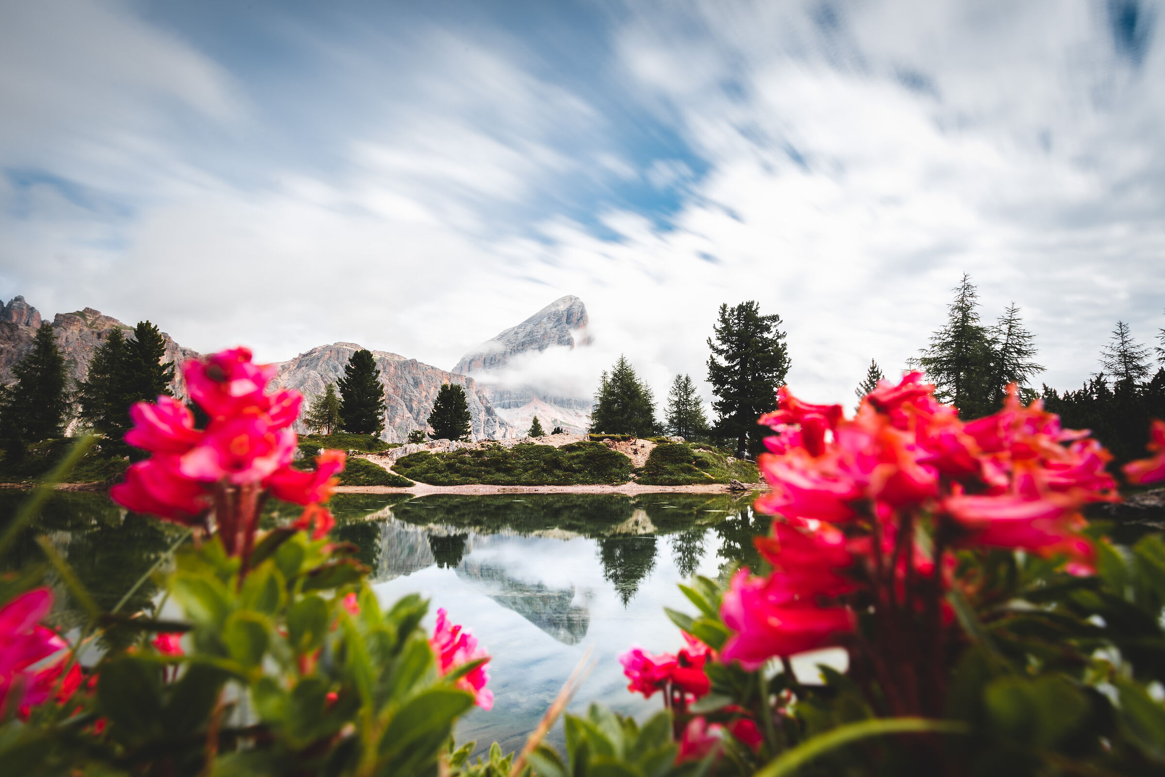 La Tofana from Lake Limides