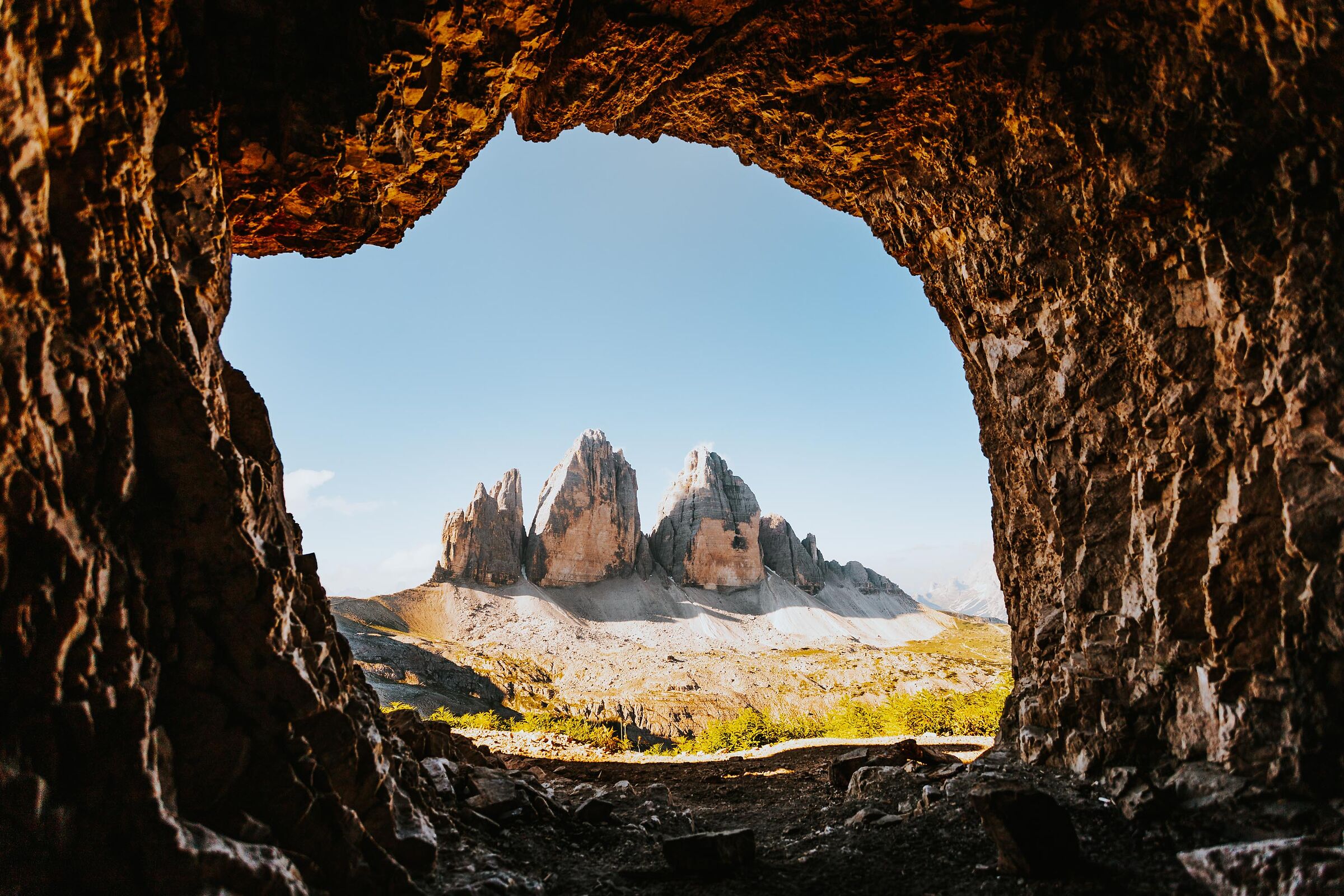 Cave overlooking Three Peaks